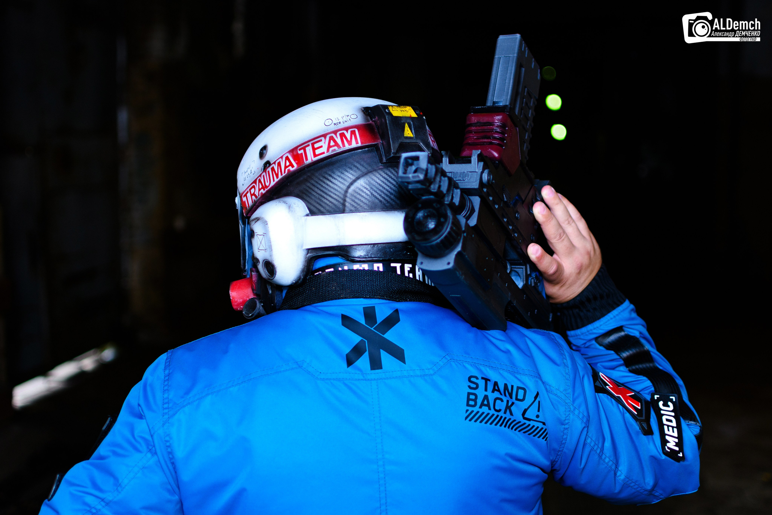 Cyberpunk 2077 Trauma Team косплей фотосессия в Москве