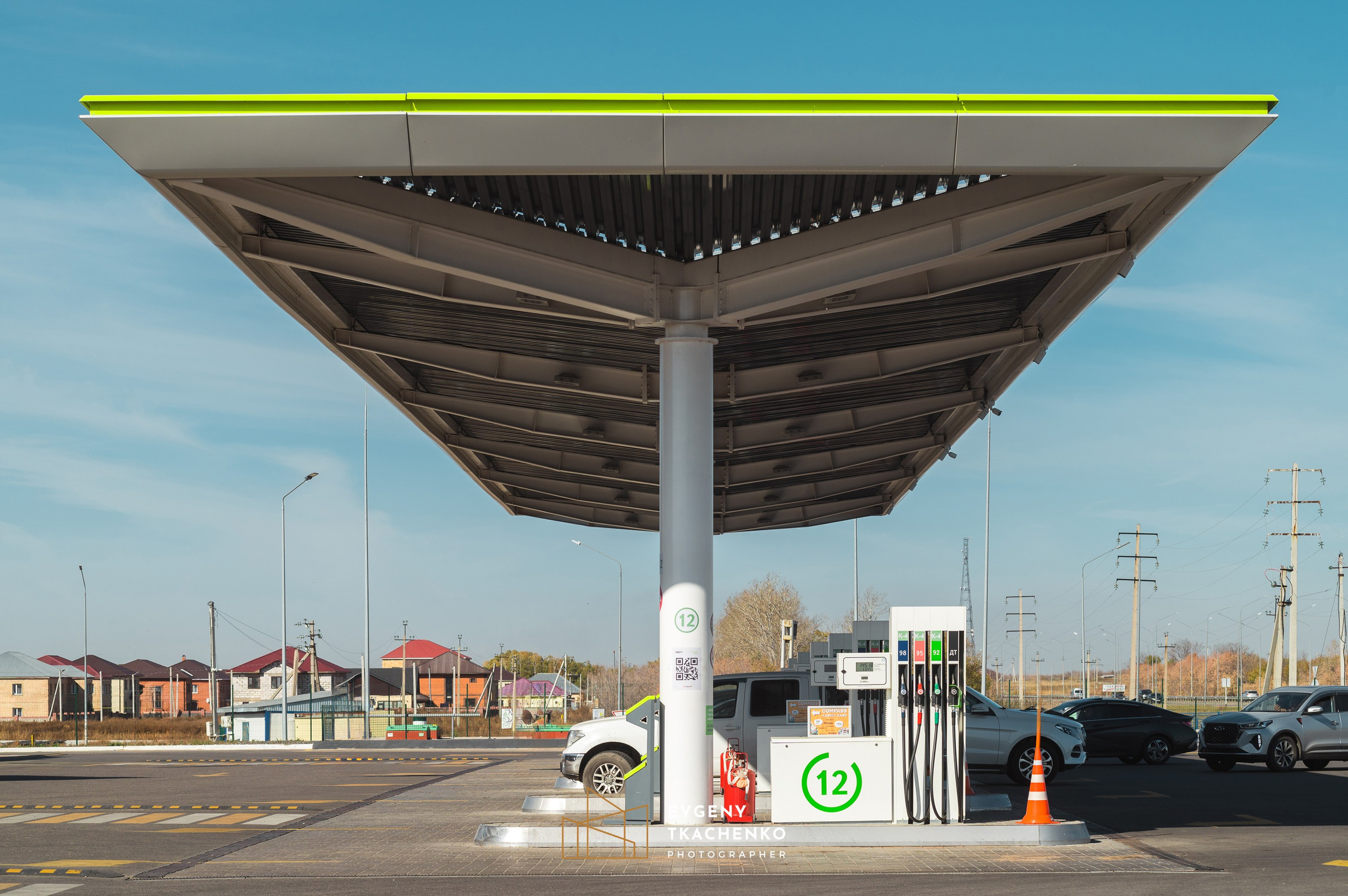 АЗС Compass. Архитектурный и интерьерный фотограф в Казахстане