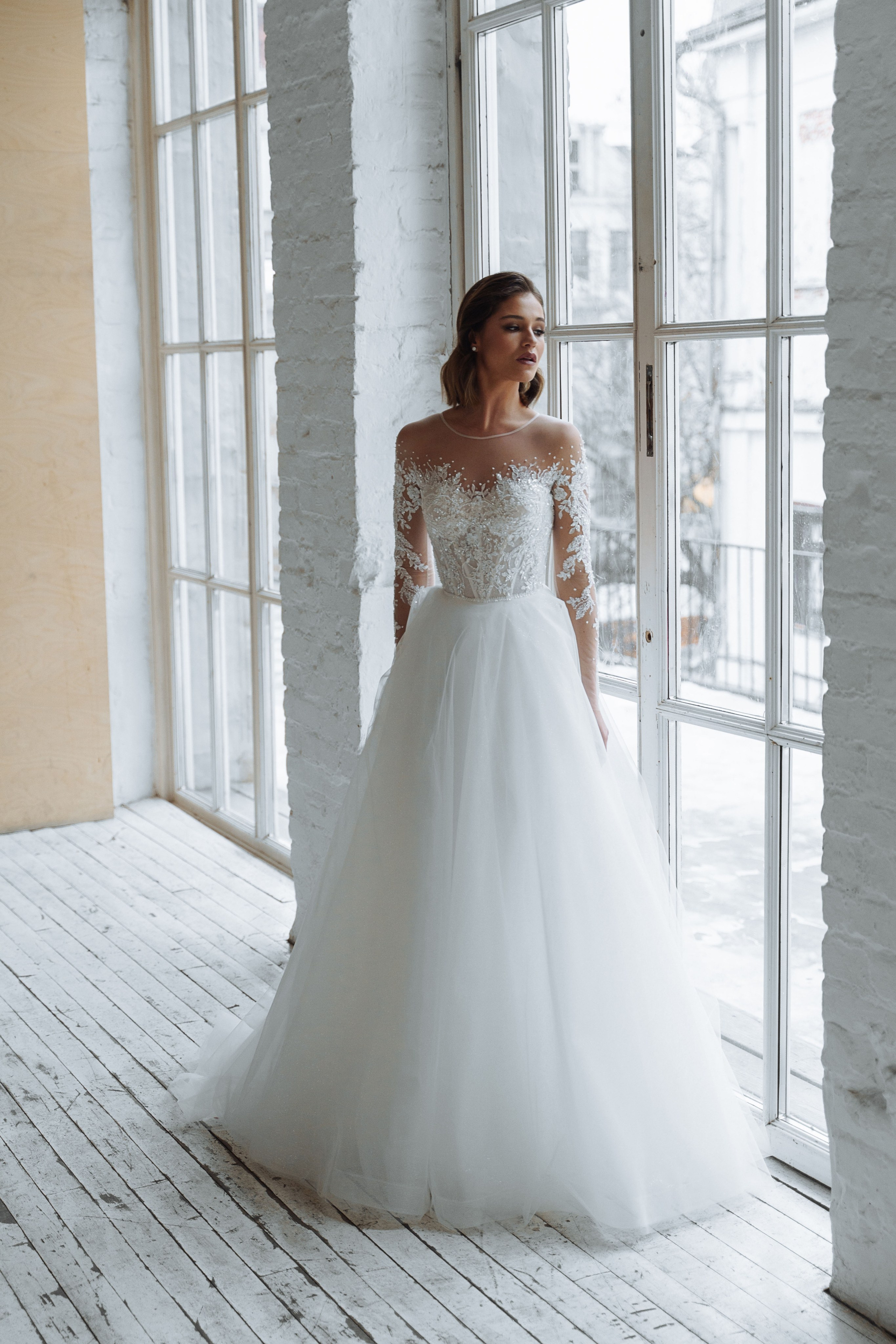 Съемка свадебного каталога бренда BERTINA DESIGN с Кристиной. Свадебный и портретный фотограф Клипа Максим