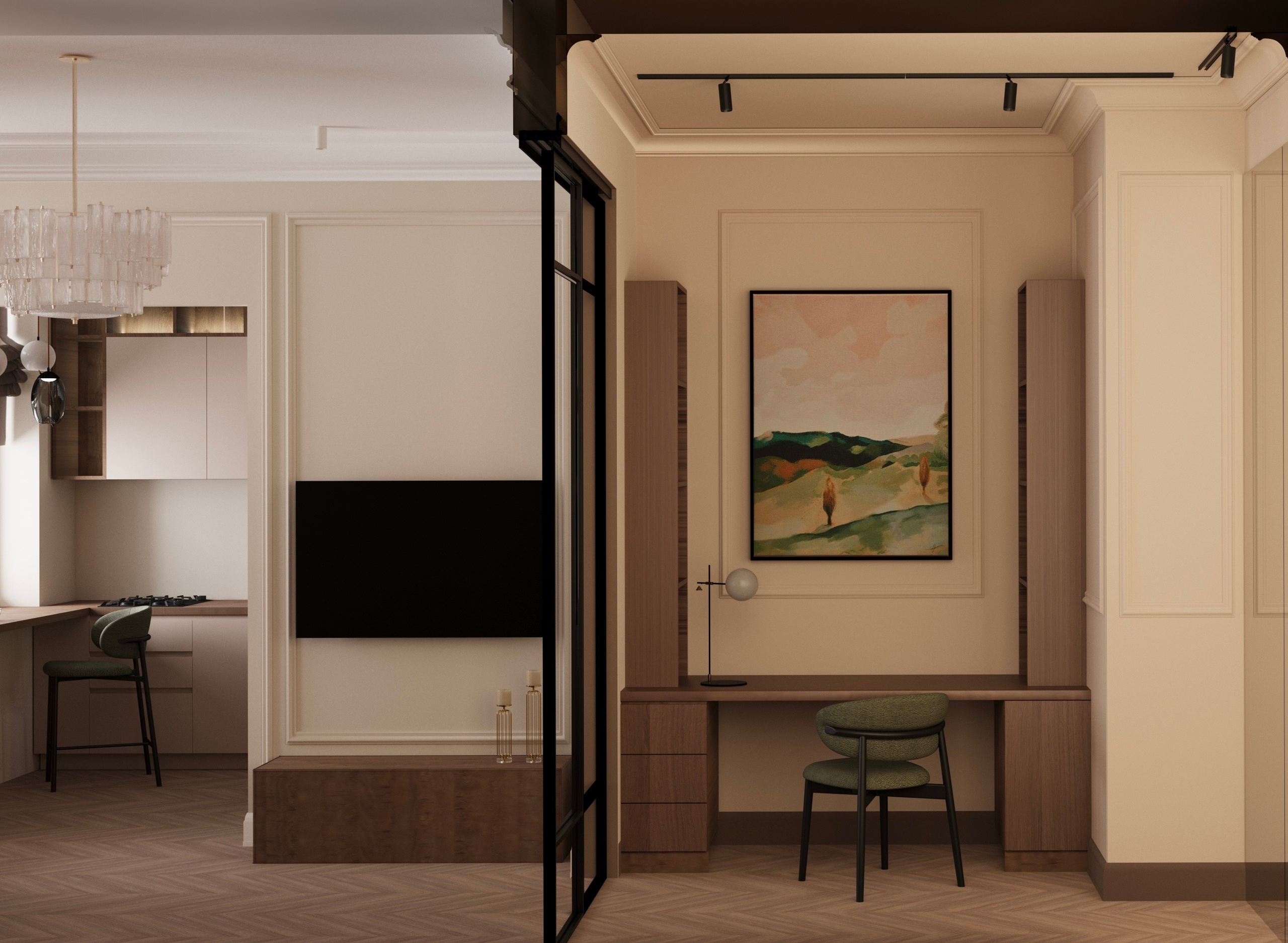 Уютная квартира для молодой девушки. Дизайн интерьера в СПб