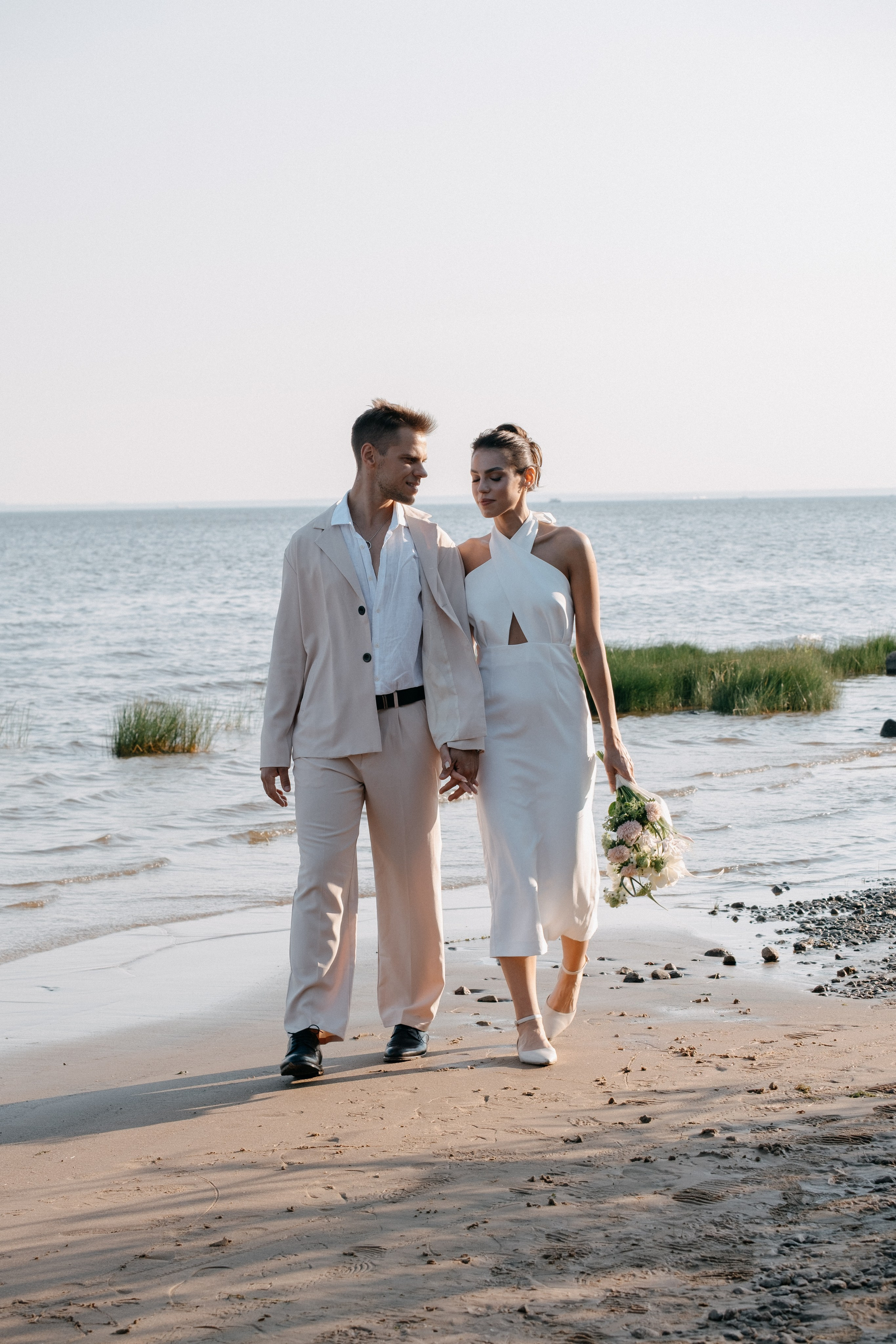 СВАДЕБНАЯ ФОТОСЕССИЯ ВЫЕЗДНОЙ ЦЕРЕМОНИИ (ФИНСКИЙ ЗАЛИВ). Профессиональный фотограф, Санкт-Петербург — Виктория Богомолова