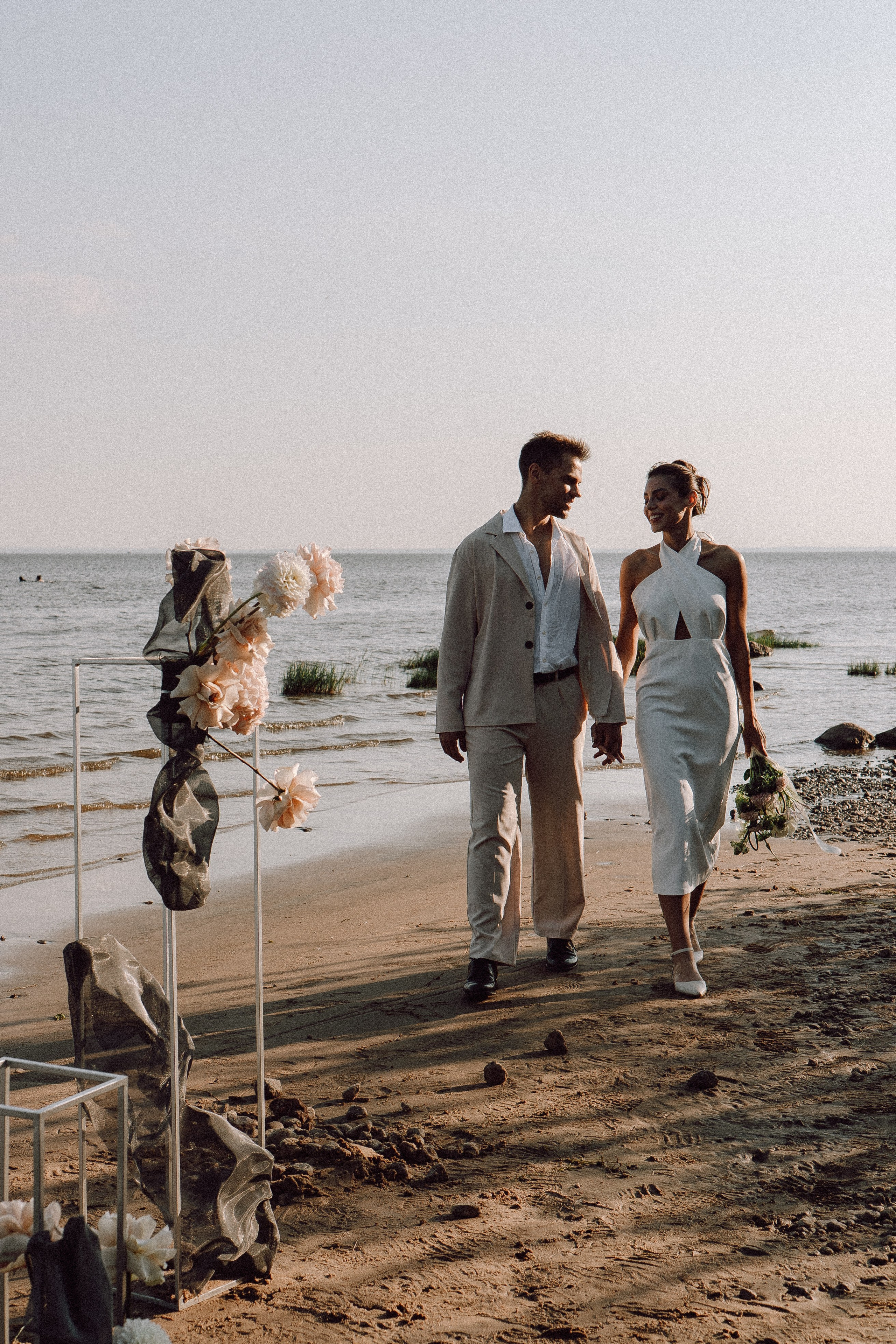 СВАДЕБНАЯ ФОТОСЕССИЯ ВЫЕЗДНОЙ ЦЕРЕМОНИИ (ФИНСКИЙ ЗАЛИВ). Профессиональный фотограф, Санкт-Петербург — Виктория Богомолова
