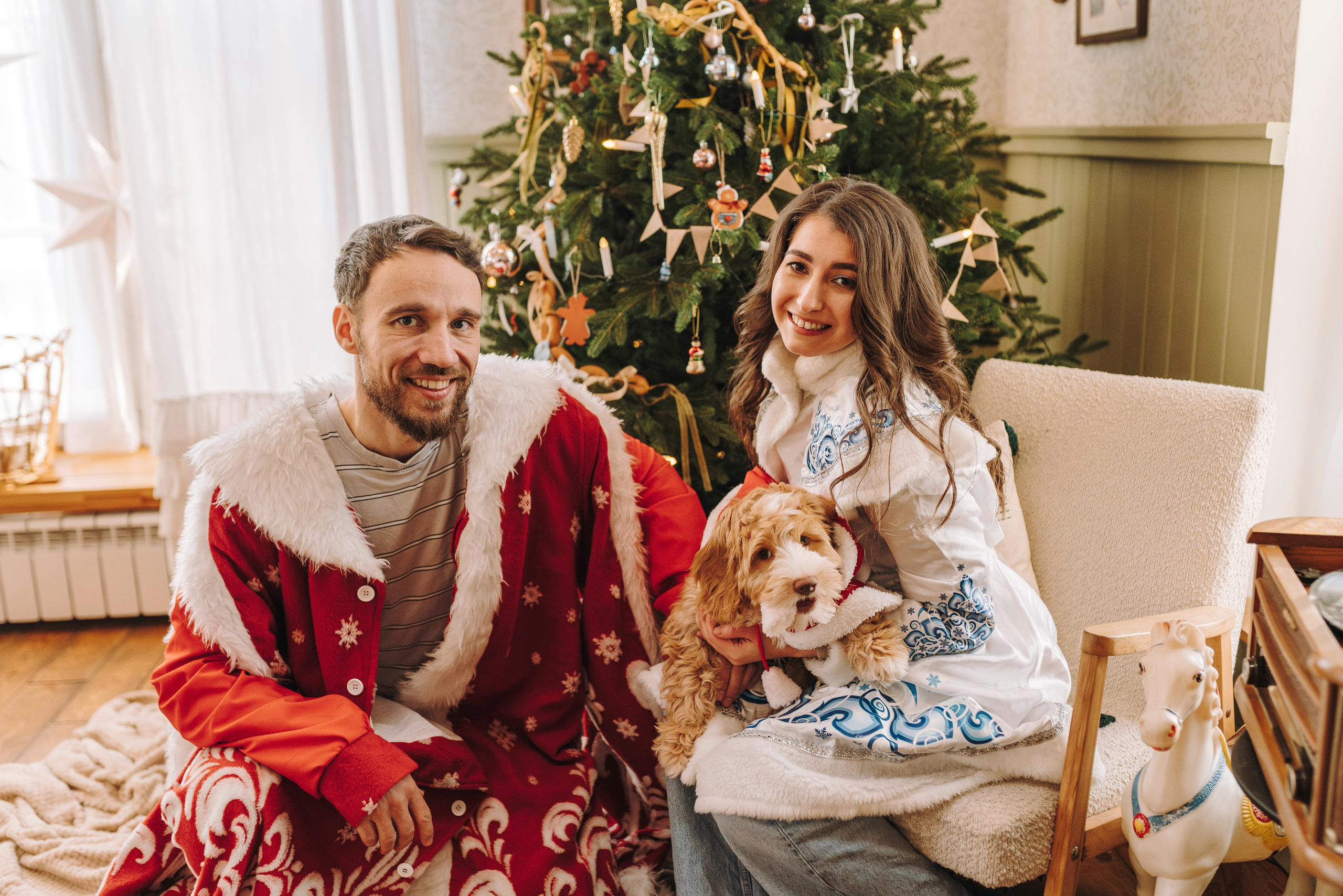 Мёрфи, Таня и Антон. Фотограф анималист в Спб недорого Олеся Майорова