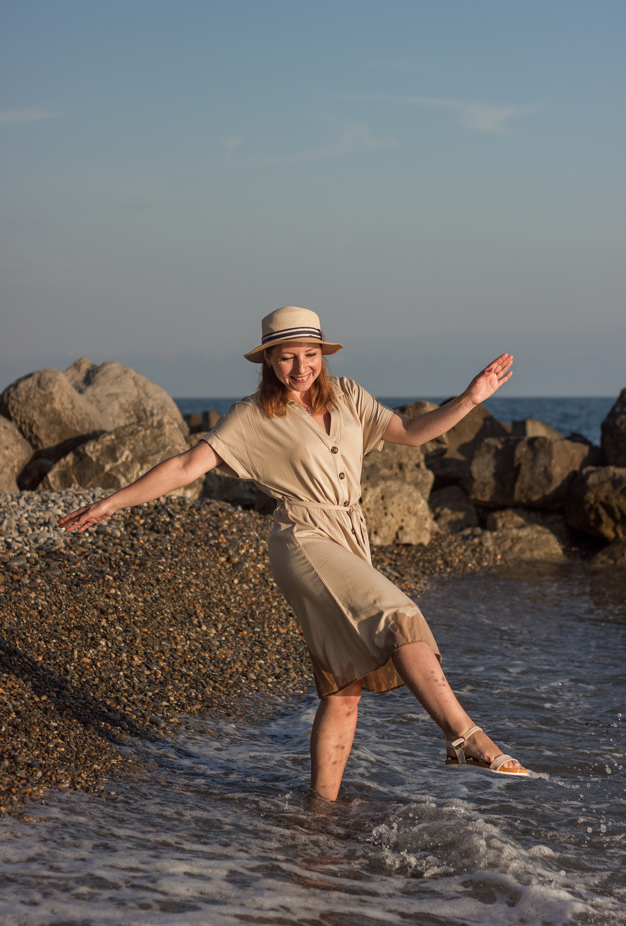 Фотопрогулка на пляже. Женский, детский и семейный фотограф в Сочи Олеся Помогалова