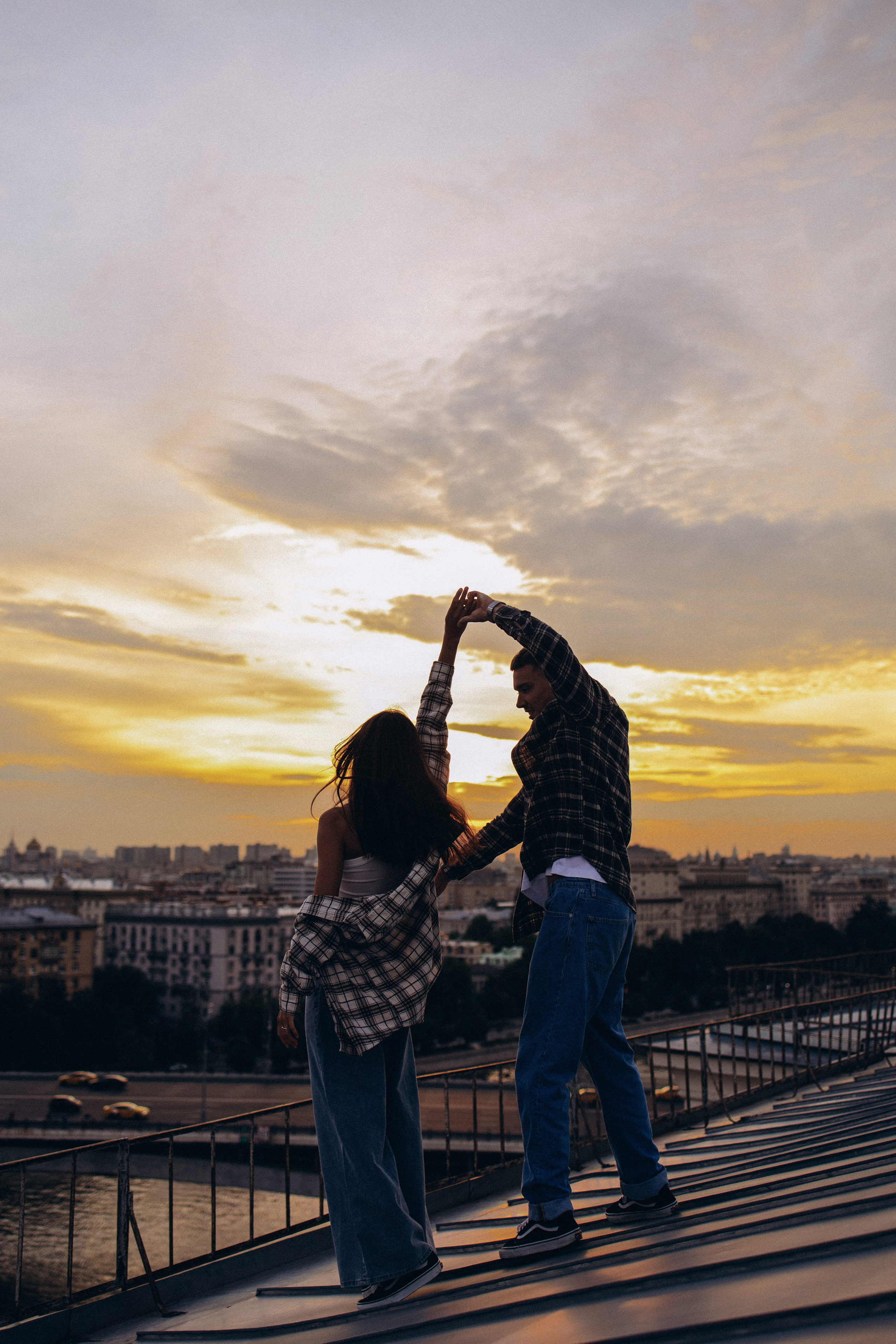 Виолетта и Макс на крыше. Семейный фотограф в Москве Марина Петра
