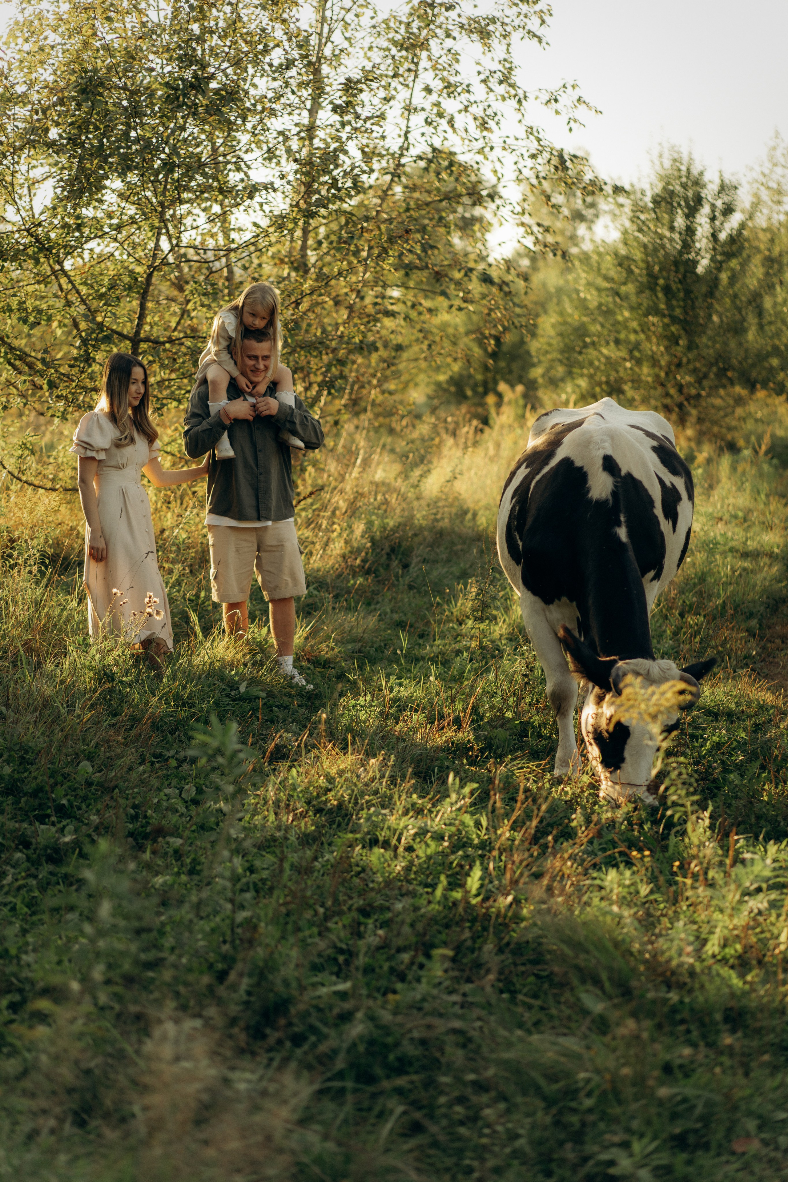 Летний вечер в поле. Семейный lifestyle фотограф в Москве Рената Рафикова