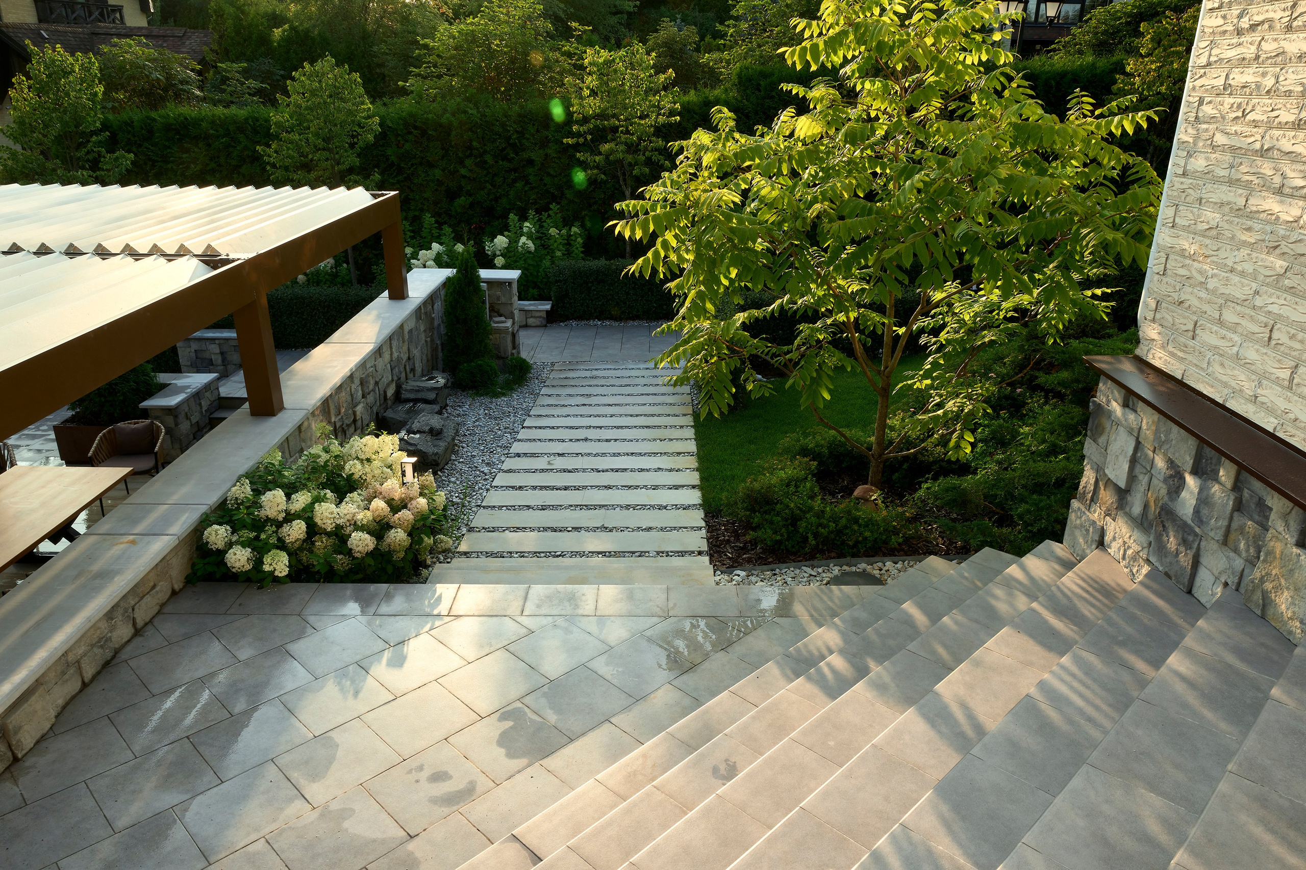 Фотосъемка сада в Кирполье для ландшафтной компании Хвоя. Фотосъемка частных садов и интерьеров | Санкт-Петербург | Москва | РФ