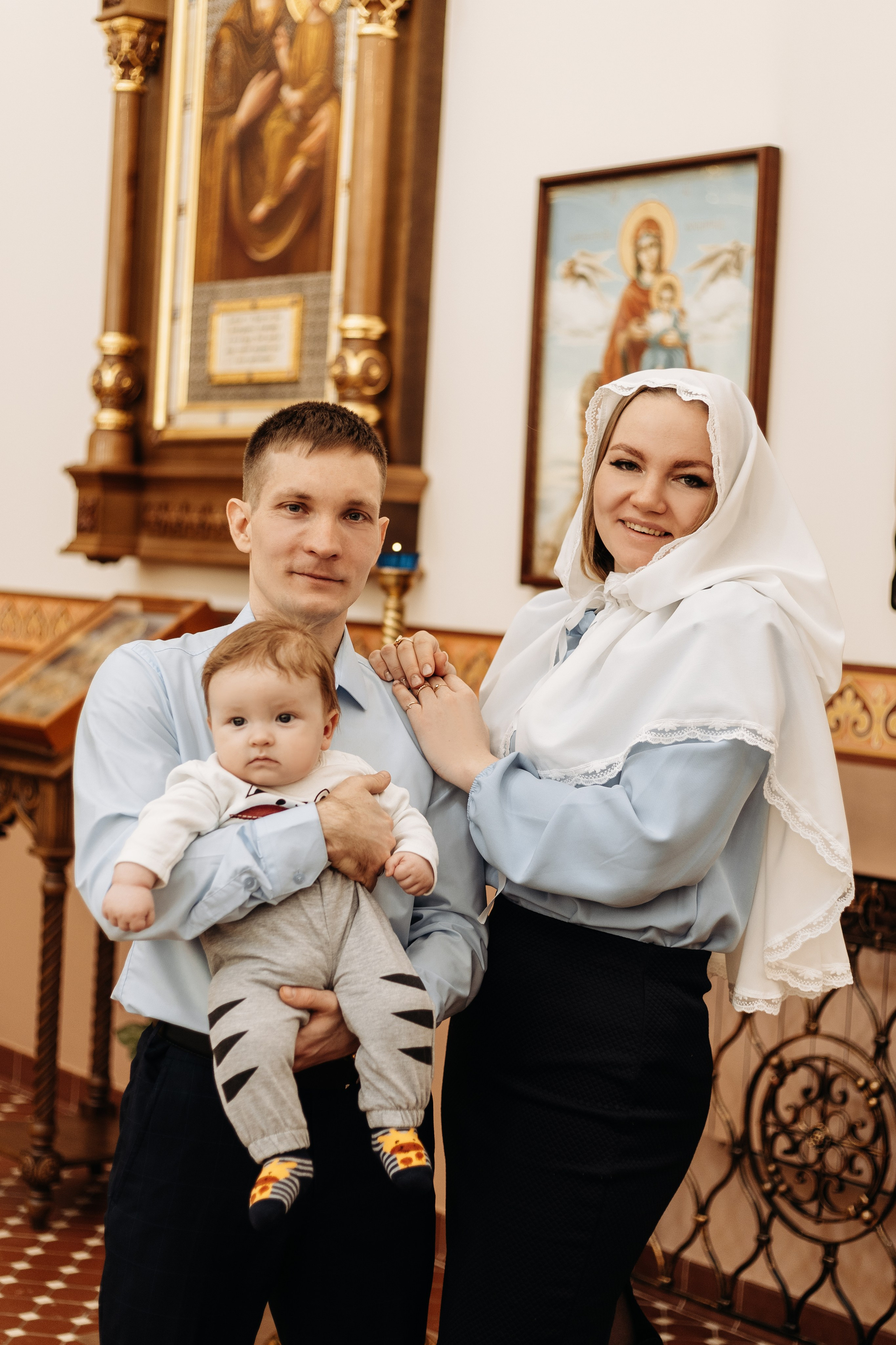 Таинство Крещения в Храме иконы Божией Матери Скоропослушницы. Семейный фотограф в Рязани и Рязанской области