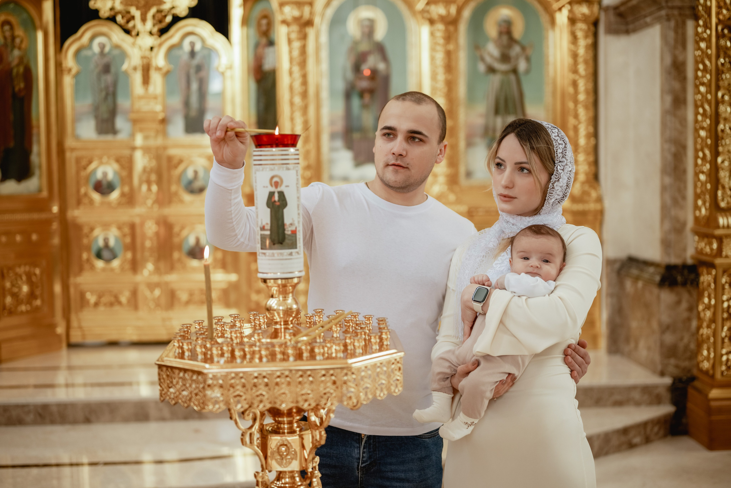 Крещение в Донецке. Юлия Басня семейный и свадебный фотограф в Донецке