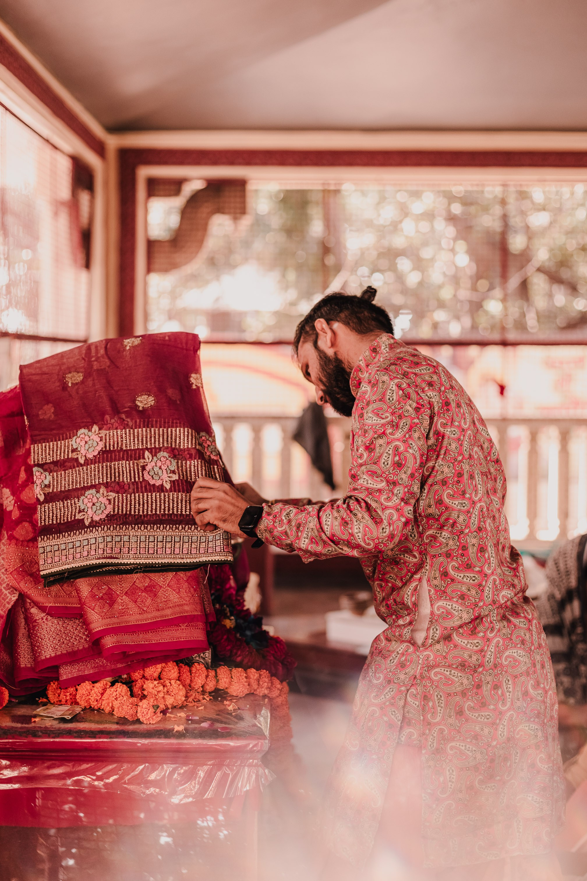 Lakshmi pooja in India. Mariam Bagdasaryan