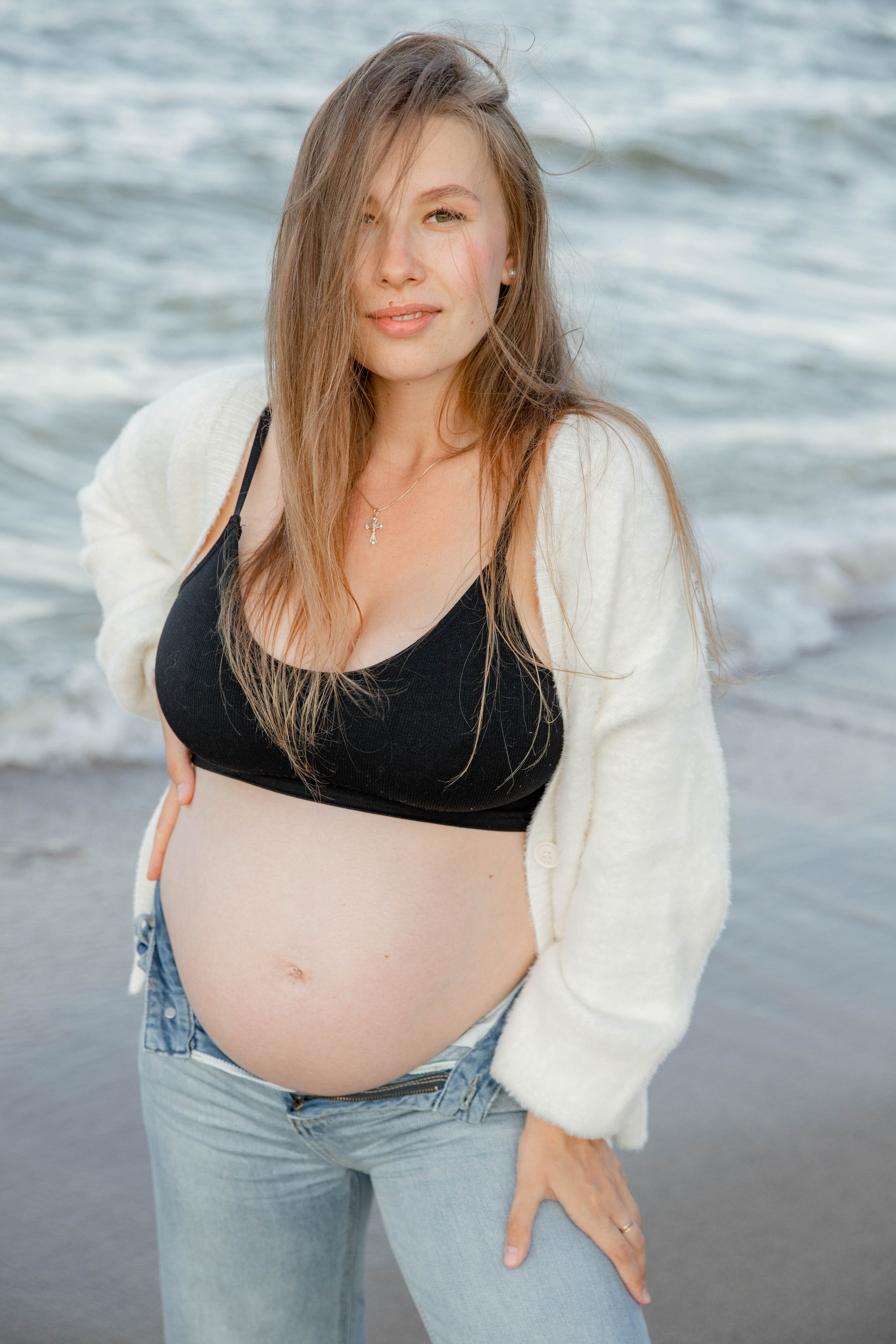 Фотосессия беременности на море. Свадебный фотограф Бакрымова Валентина