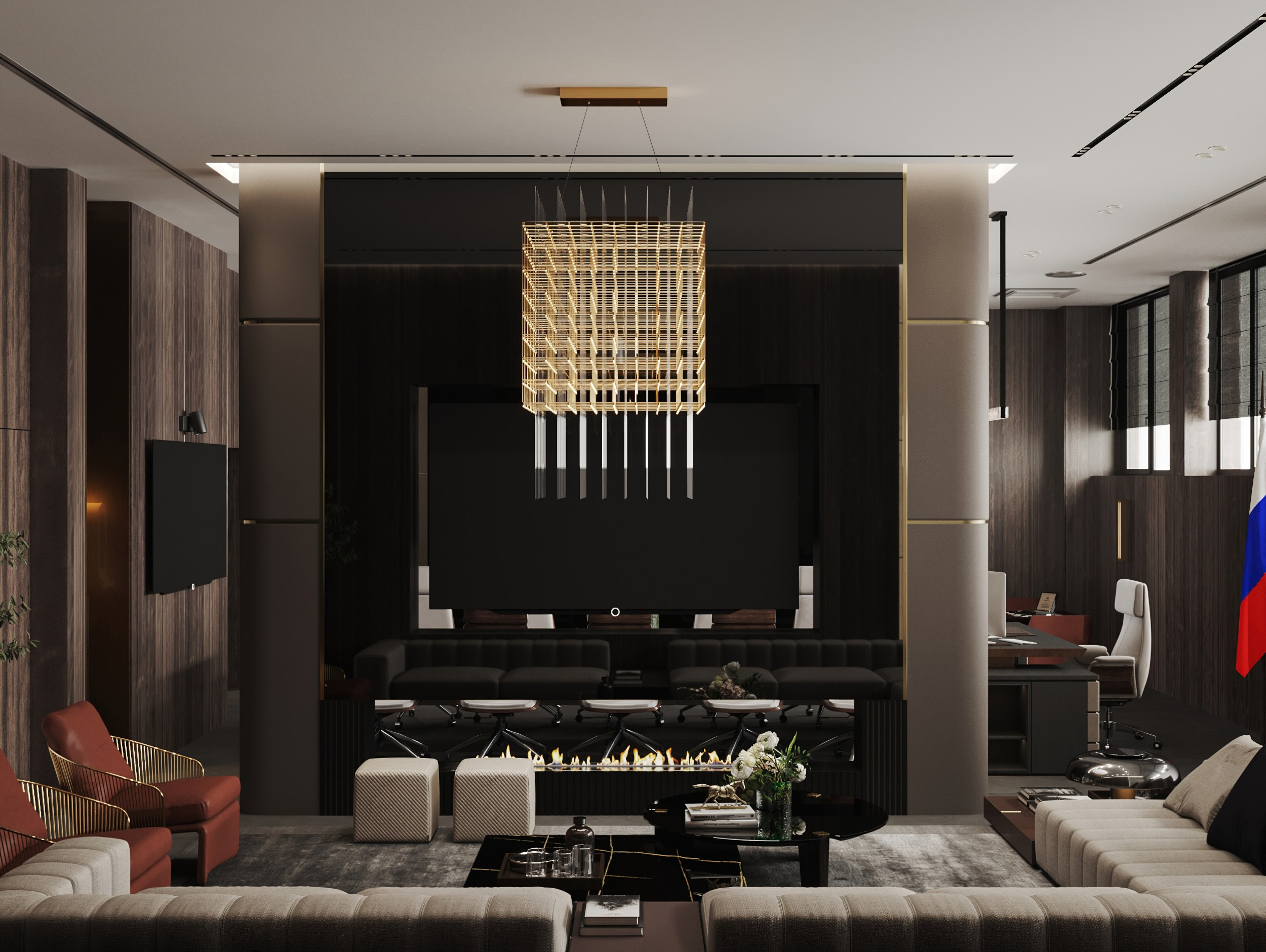 VIP Конференц-зал1. Интерьерный 3Д Визуализатор Маргарита Оберемко