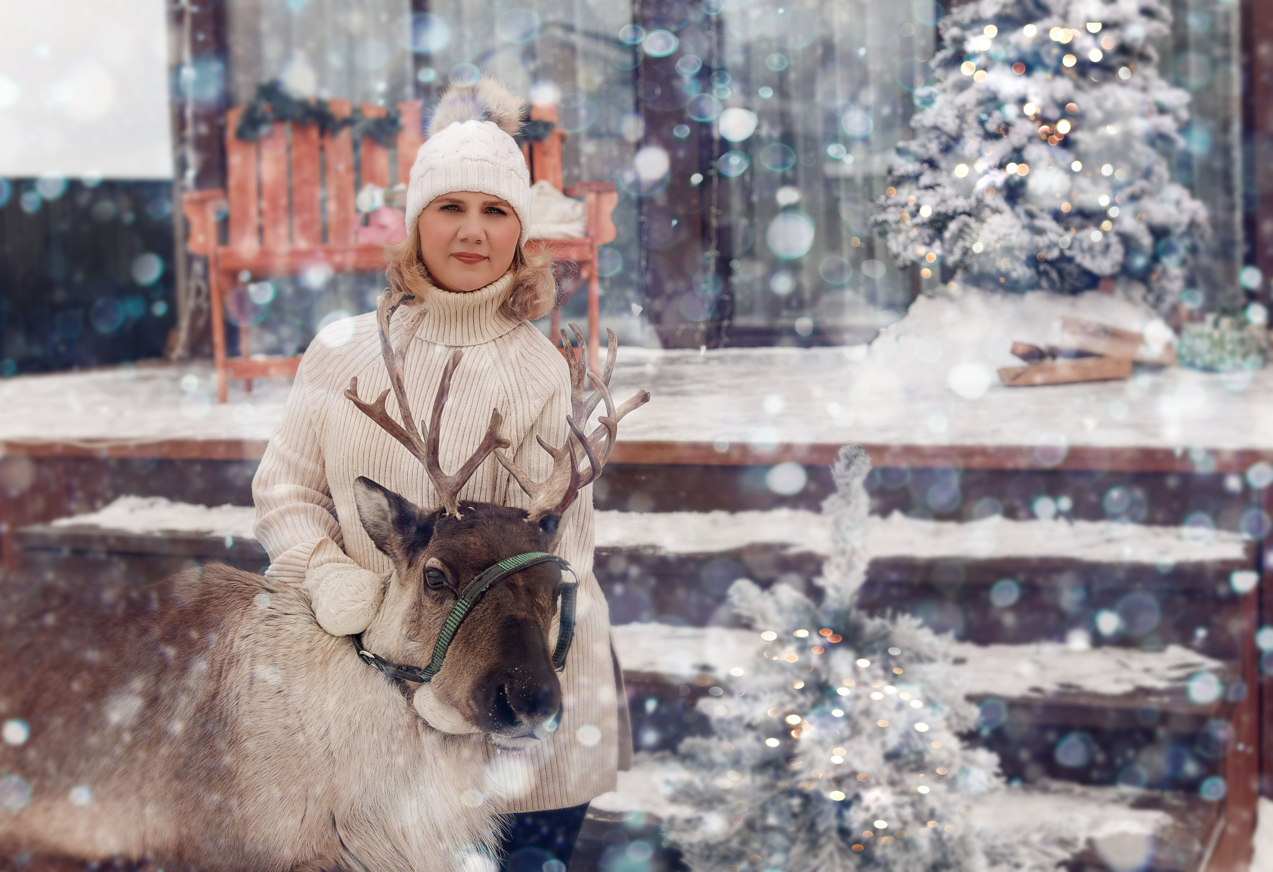 Фотосессия с северным оленем. Иванова Ирина Свадебный и семейный фотограф г. Уфа