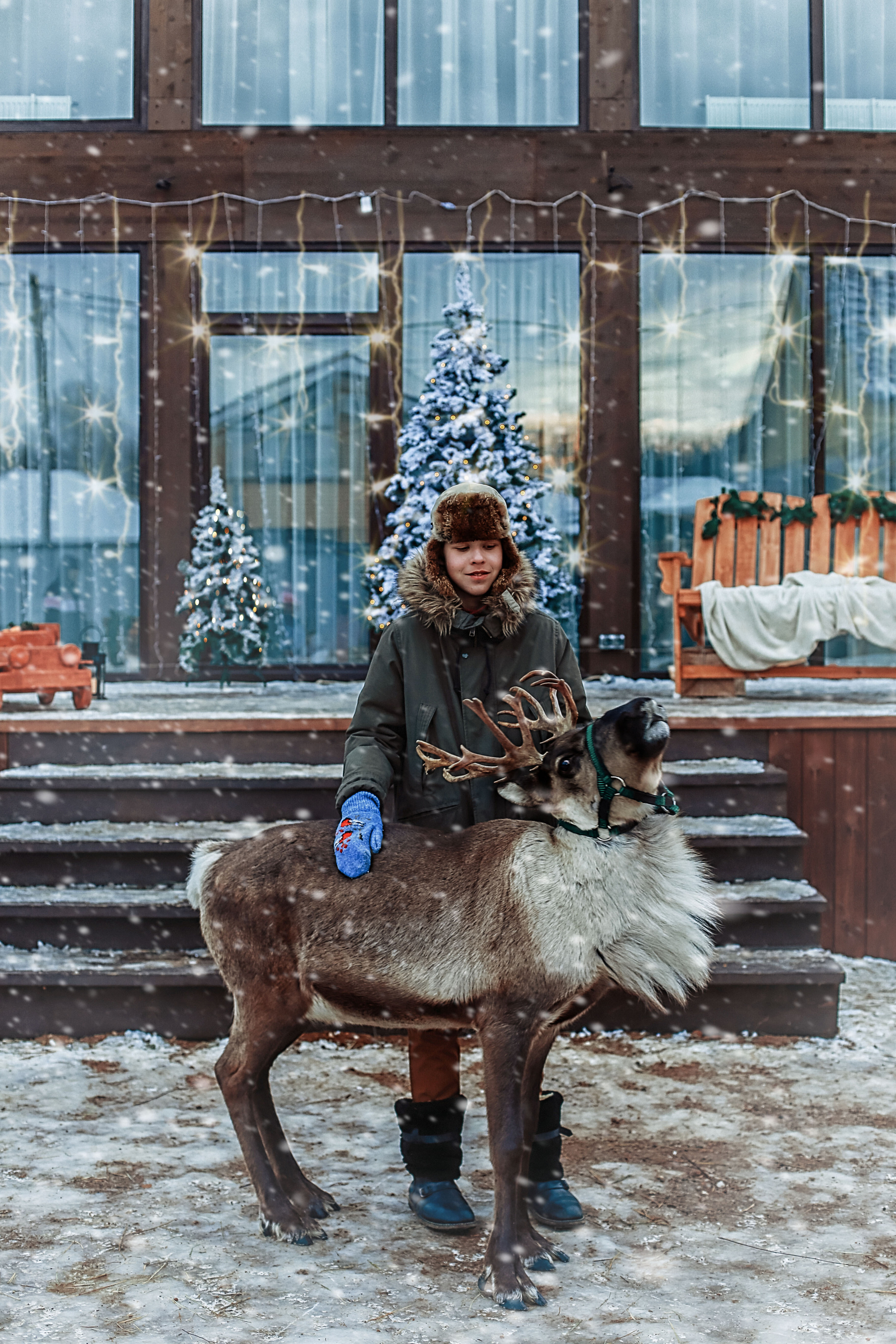 Детская фотосессия с оленем. Иванова Ирина Свадебный и семейный фотограф г. Уфа