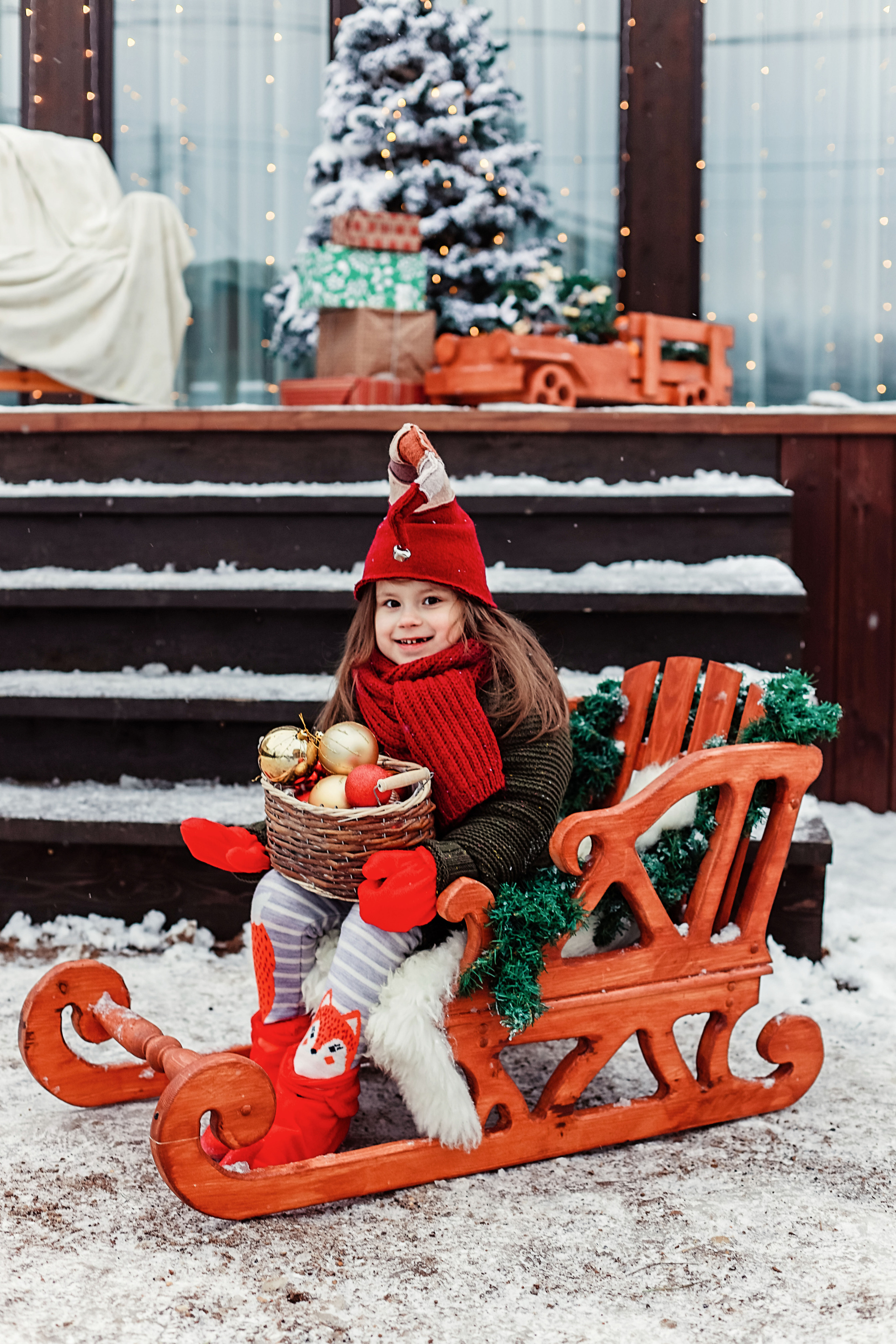 Фотосессия с оленем. 2 гномика. Иванова Ирина Свадебный и семейный фотограф г. Уфа