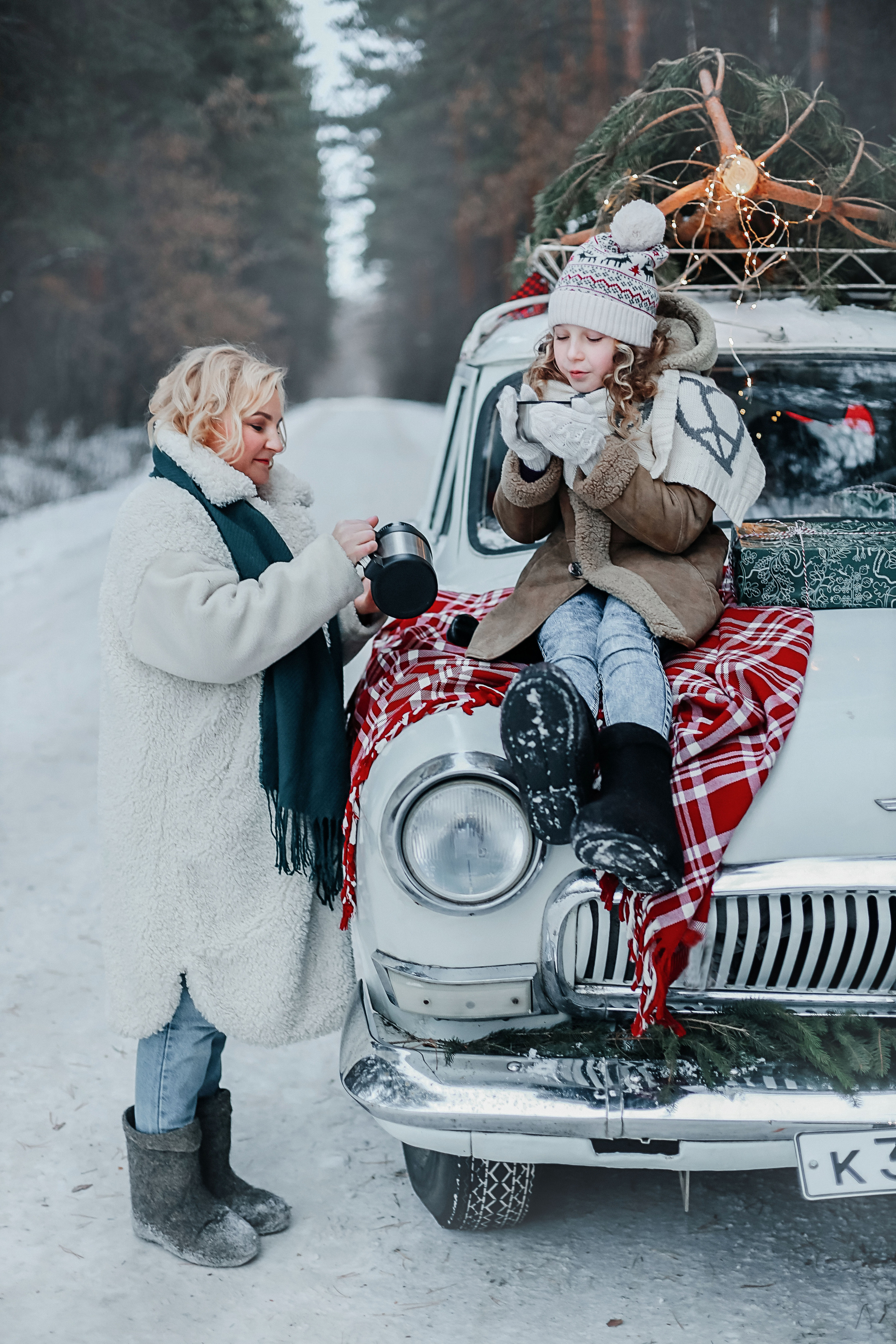 Новогодняя фотосессия с машинкой!. Иванова Ирина Свадебный и семейный фотограф г. Уфа