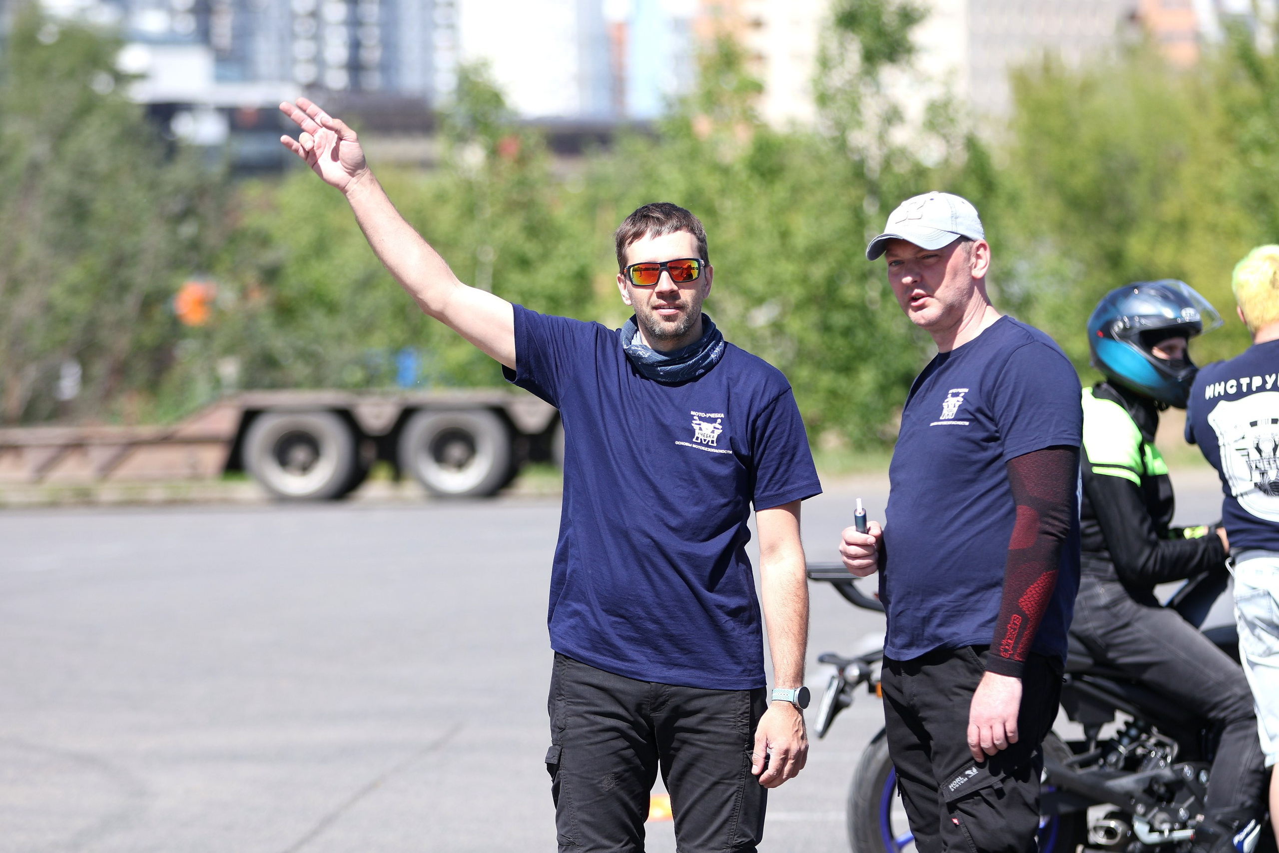 Мотоучебка. Занятия на площадке. Спортивный и репортажный фотограф Ермакова Светлана