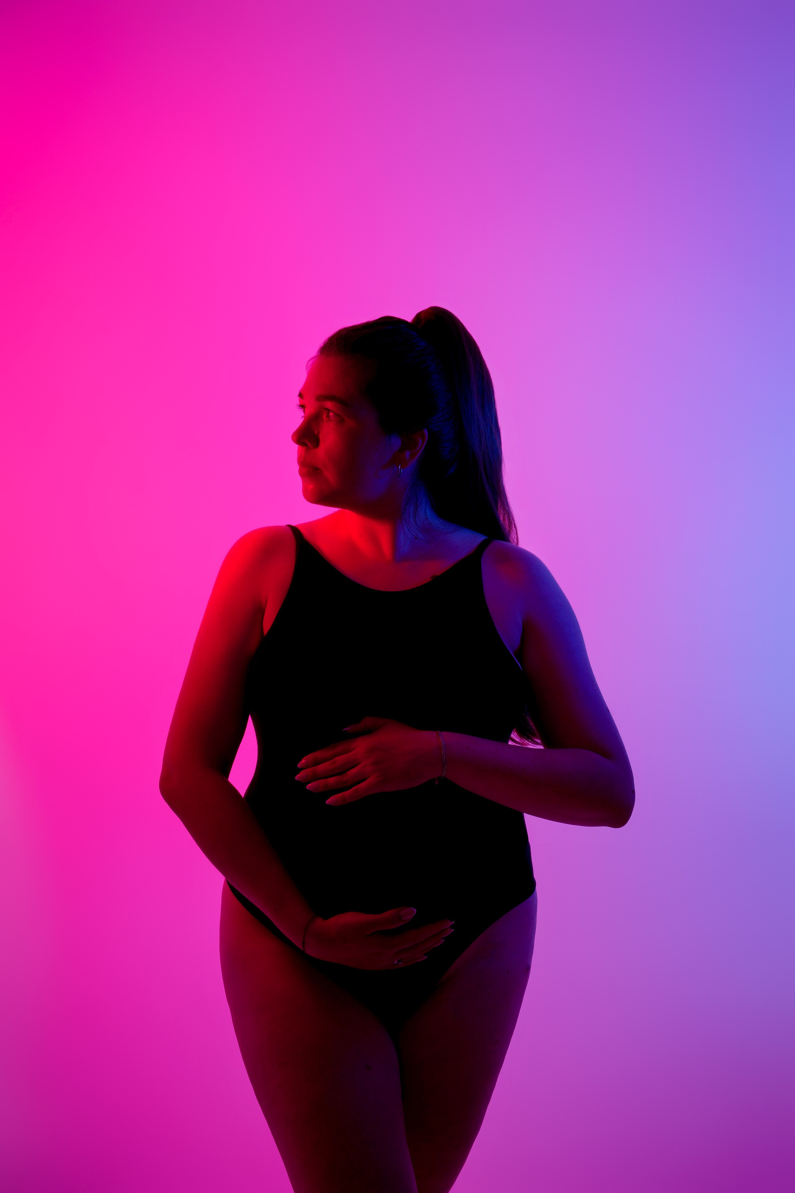 Съёмка беременности в моей фотостудии «НЕБО». Женский фотограф в Химках Алёна Ленёва