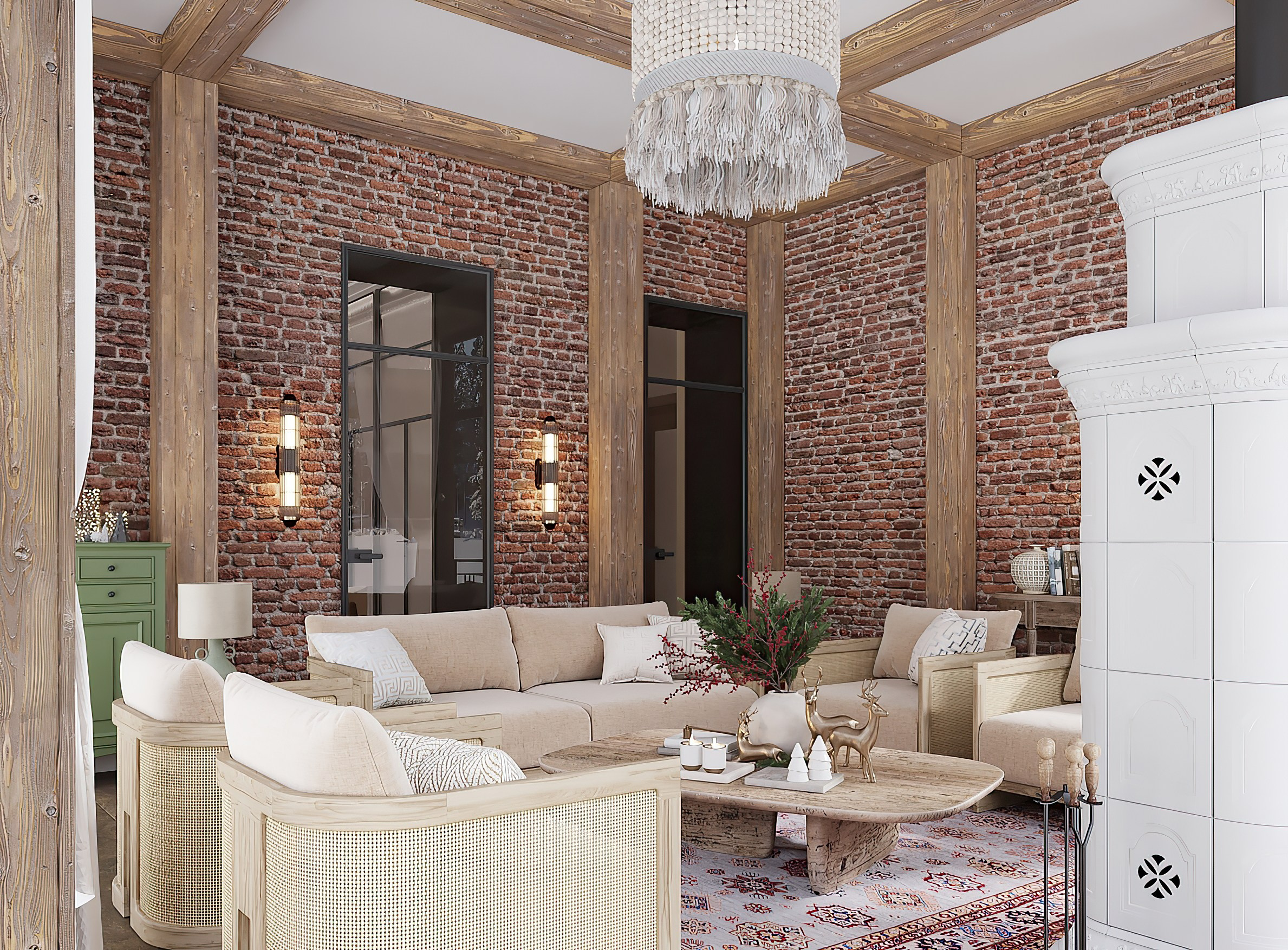 Визуализация летней веранды загородного дома. Заказать 3d визуализацию интерьеров — Дарья Веденёва