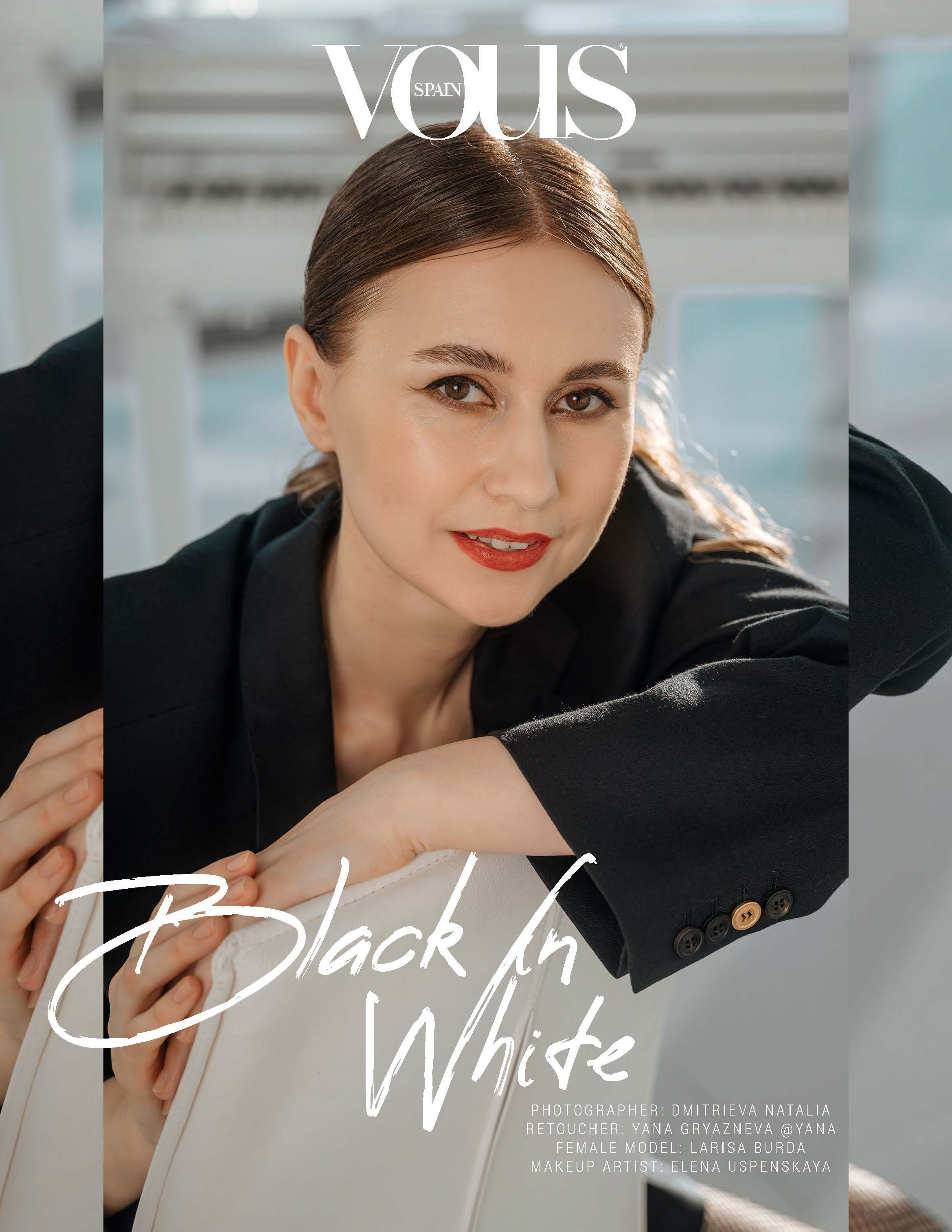 VOUS MAGAZINE Black in White. Портретный фотограф в Санкт-Петербурге Дмитриева Наталия