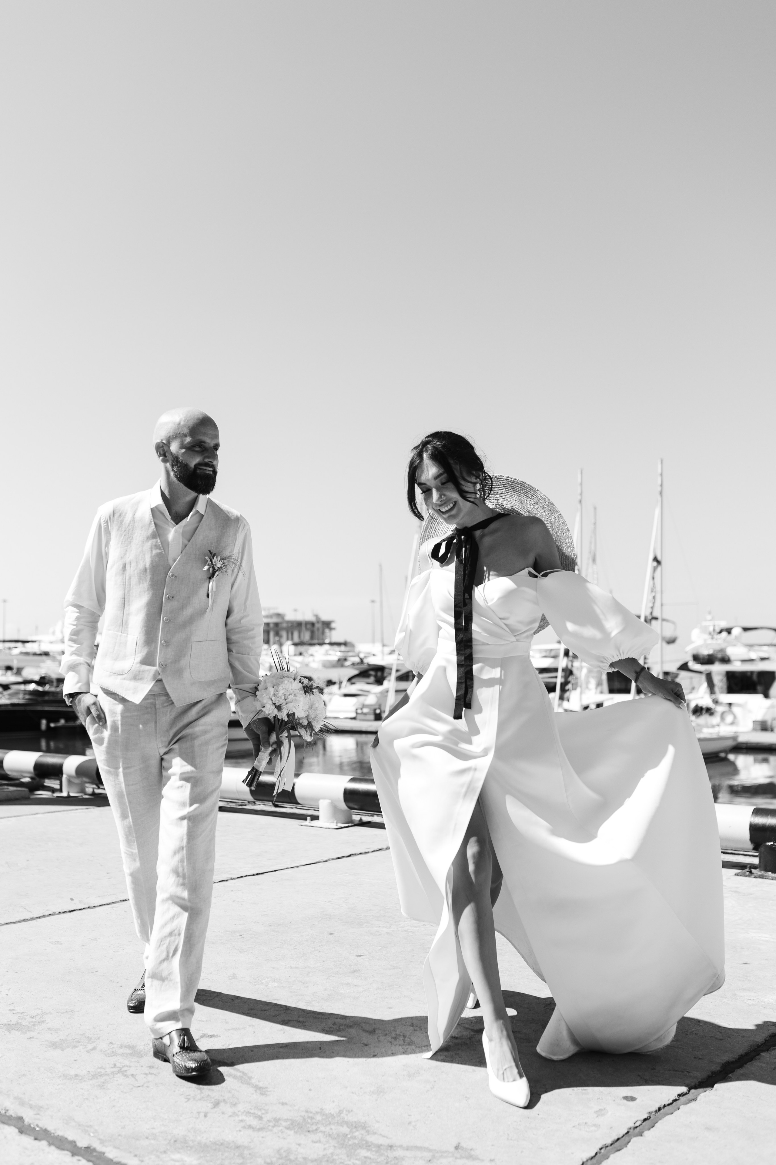 Морской порт. Свадебный портретный фотограф видеограф Кирилл Соборный в Сочи Адлере