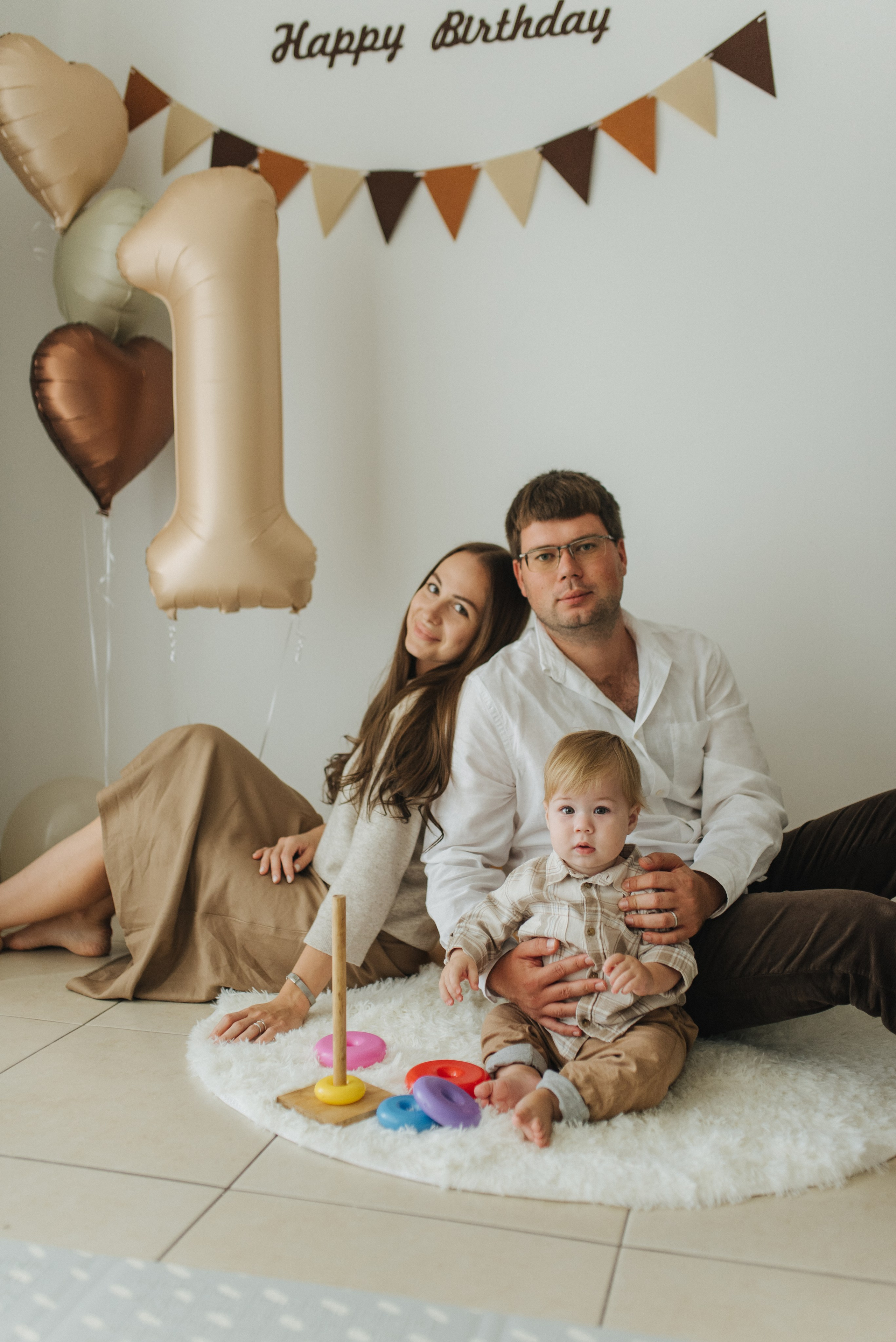 1st Birthday: Darya, Igor and Michael. Family photographer in Israel | Alesya Superfin