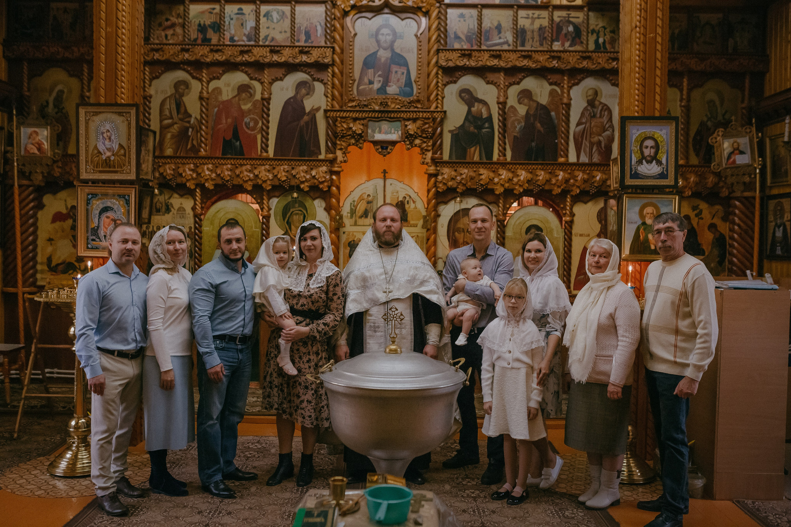 Крещение Таисии и Льва. Храм в честь Святителя Николая. п.Белый Яр. Семейный фотограф в Сургуте