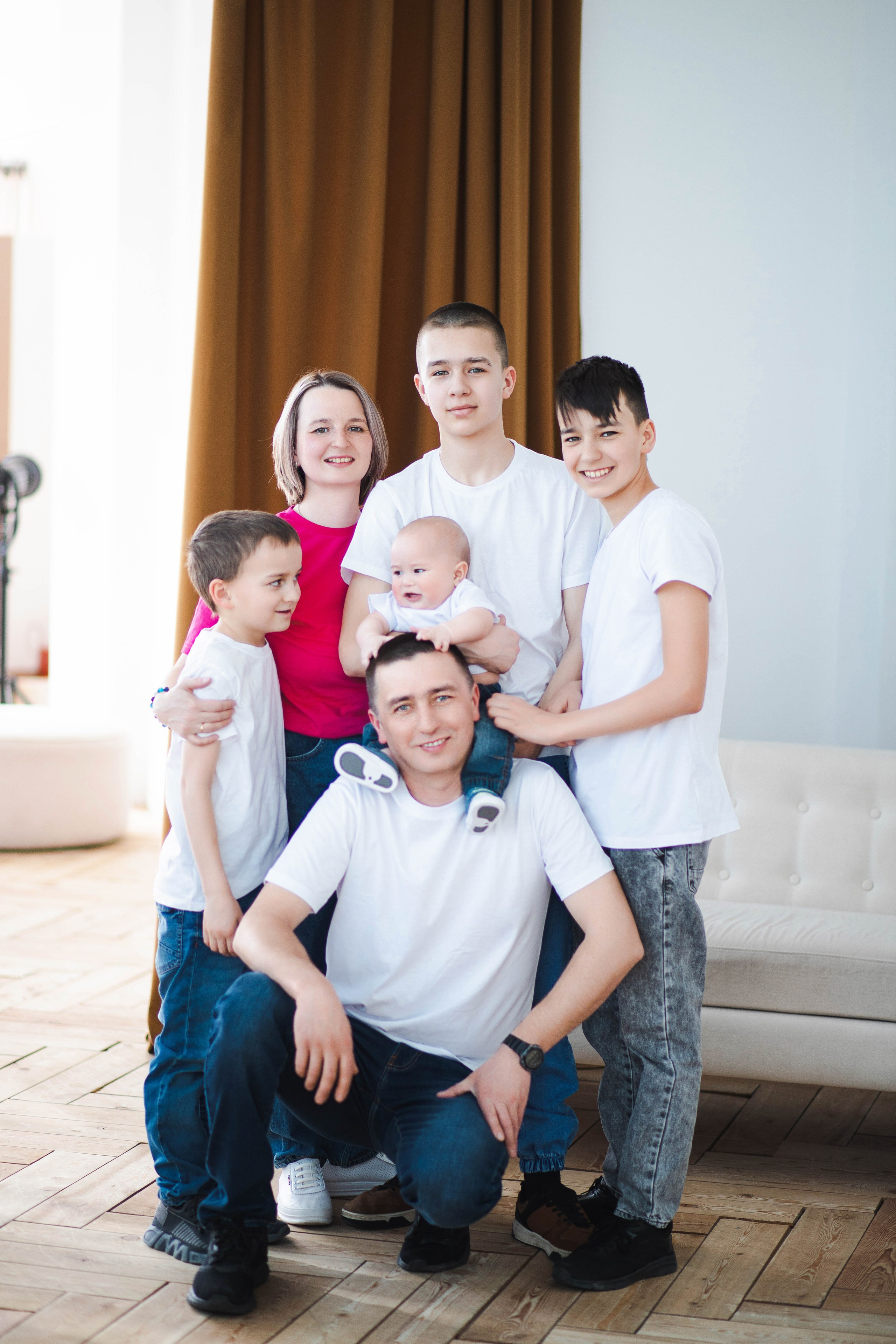 Александр, Екатерина, Степан, Семен, Вова и Вася. Семейный фотограф в Екатеринбурге и Красноуфимске Евгения Лягаева