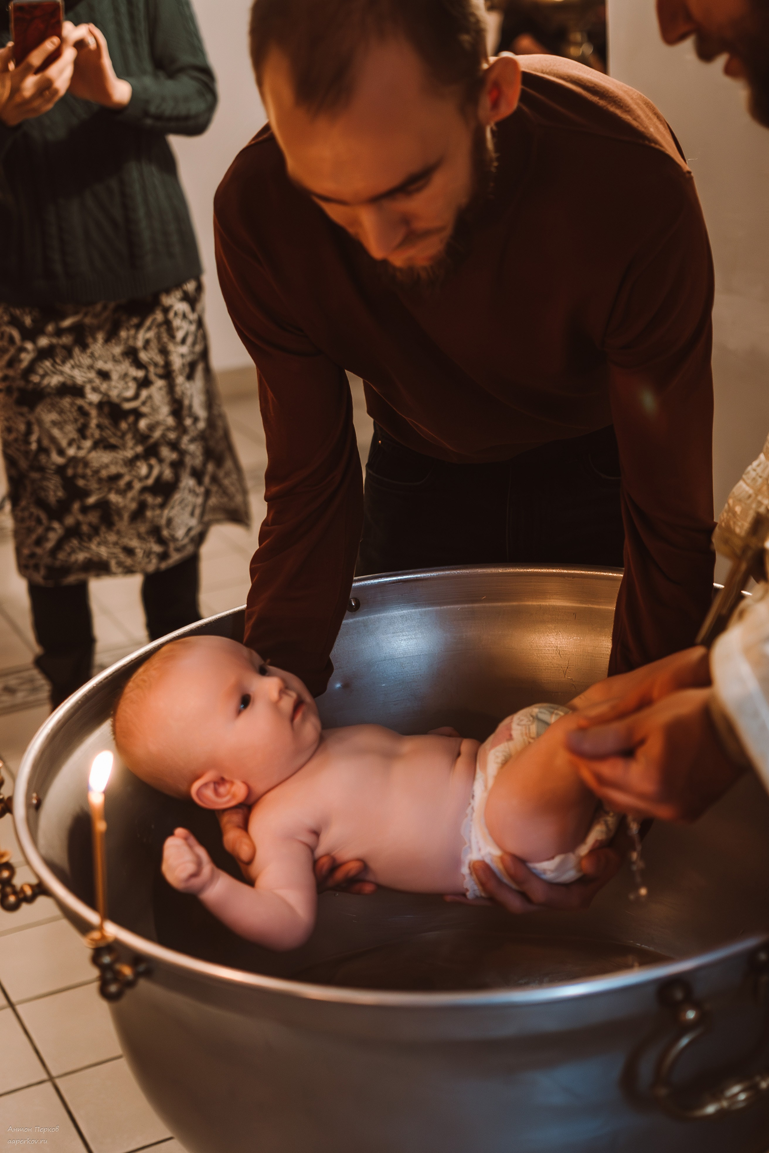 Крещение Максима. Фотограф Антон Перков