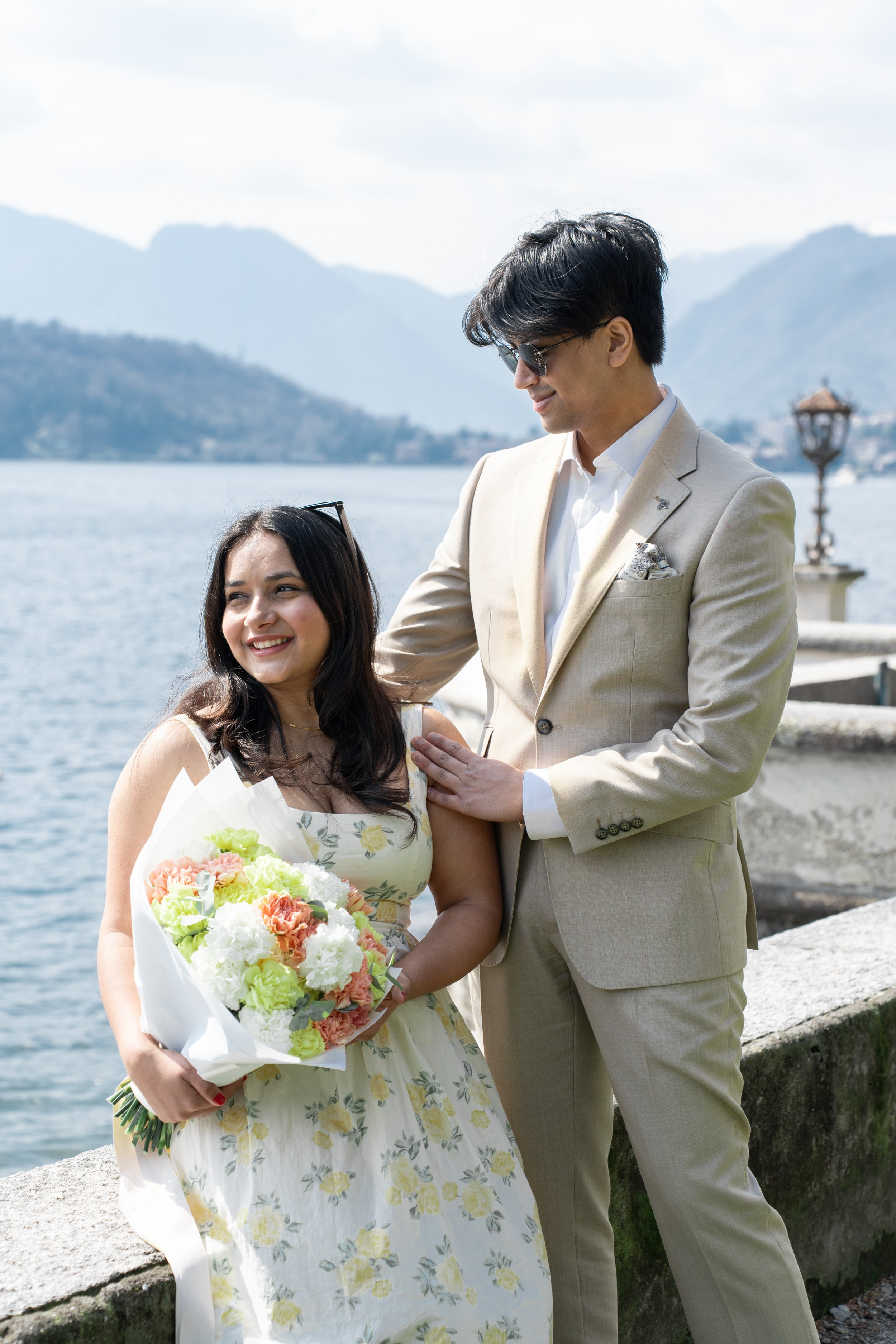 Addy & Fiance. Maria Anistratova | Destination Photographer, Videographer & Drone Pilot — Lake Como