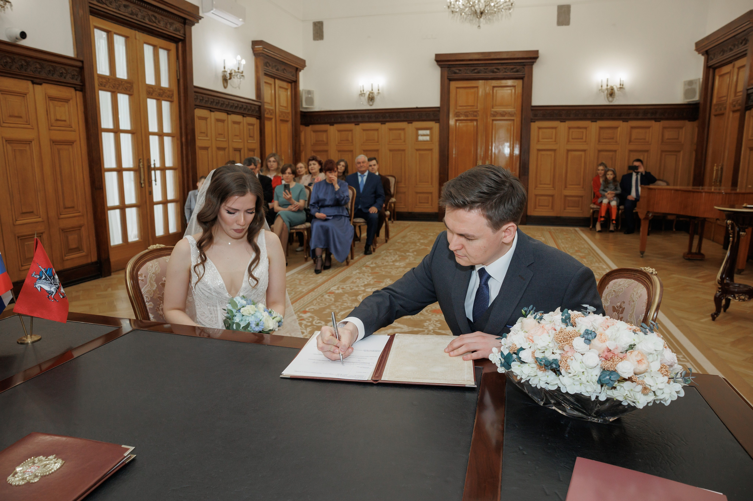 Даша и Дима, Грибоедовский ЗАГС. Свадебный и репортажный фотограф (Москва, Королев и другие)