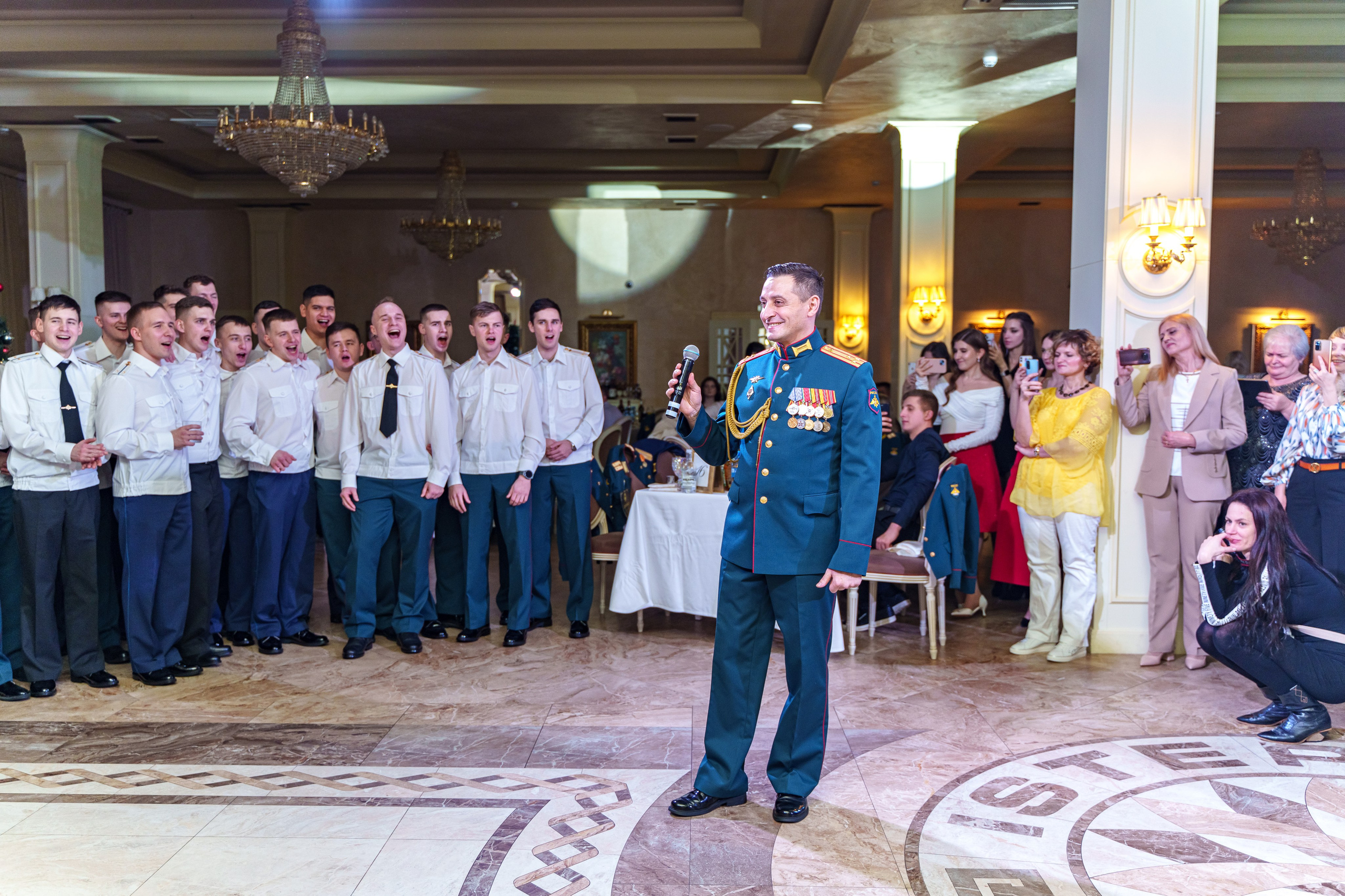 Фотосъемка выпуска военной академии и вручение дипломов