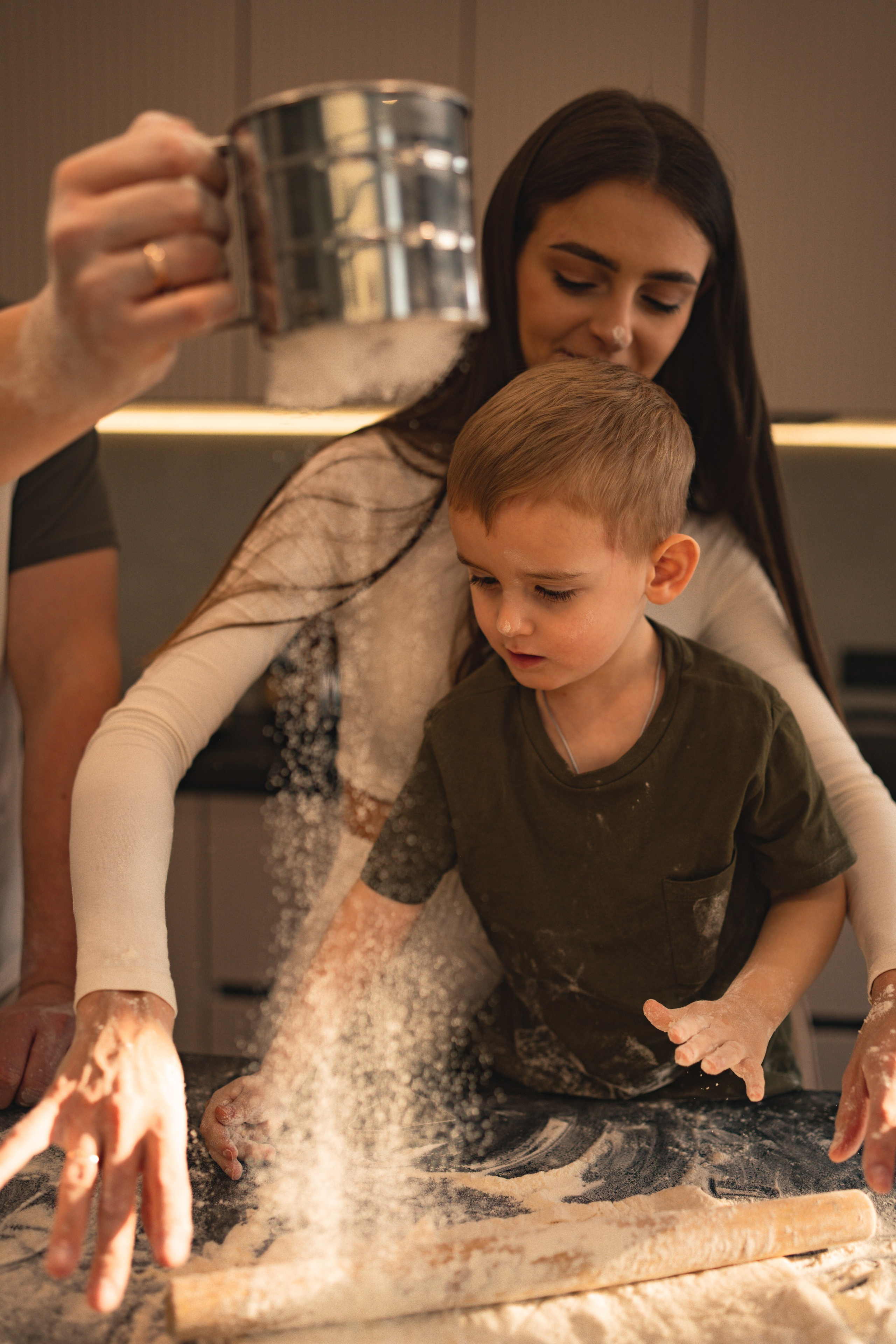Домашняя съемка семьи Ксении и Алексея. Семейный и портретный фотограф в Санкт-Петербурге Татьяна Гримоть