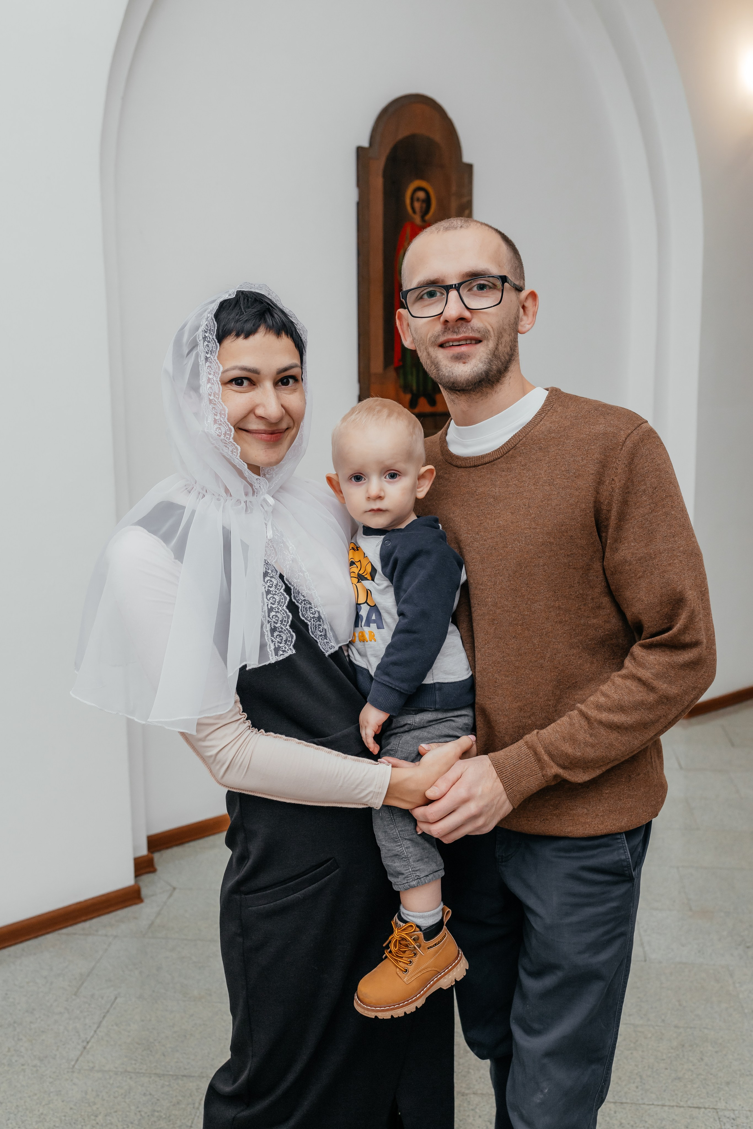 Крещение Георгий. Семейный и домашний фотограф в Москве и МО Королева Валерия