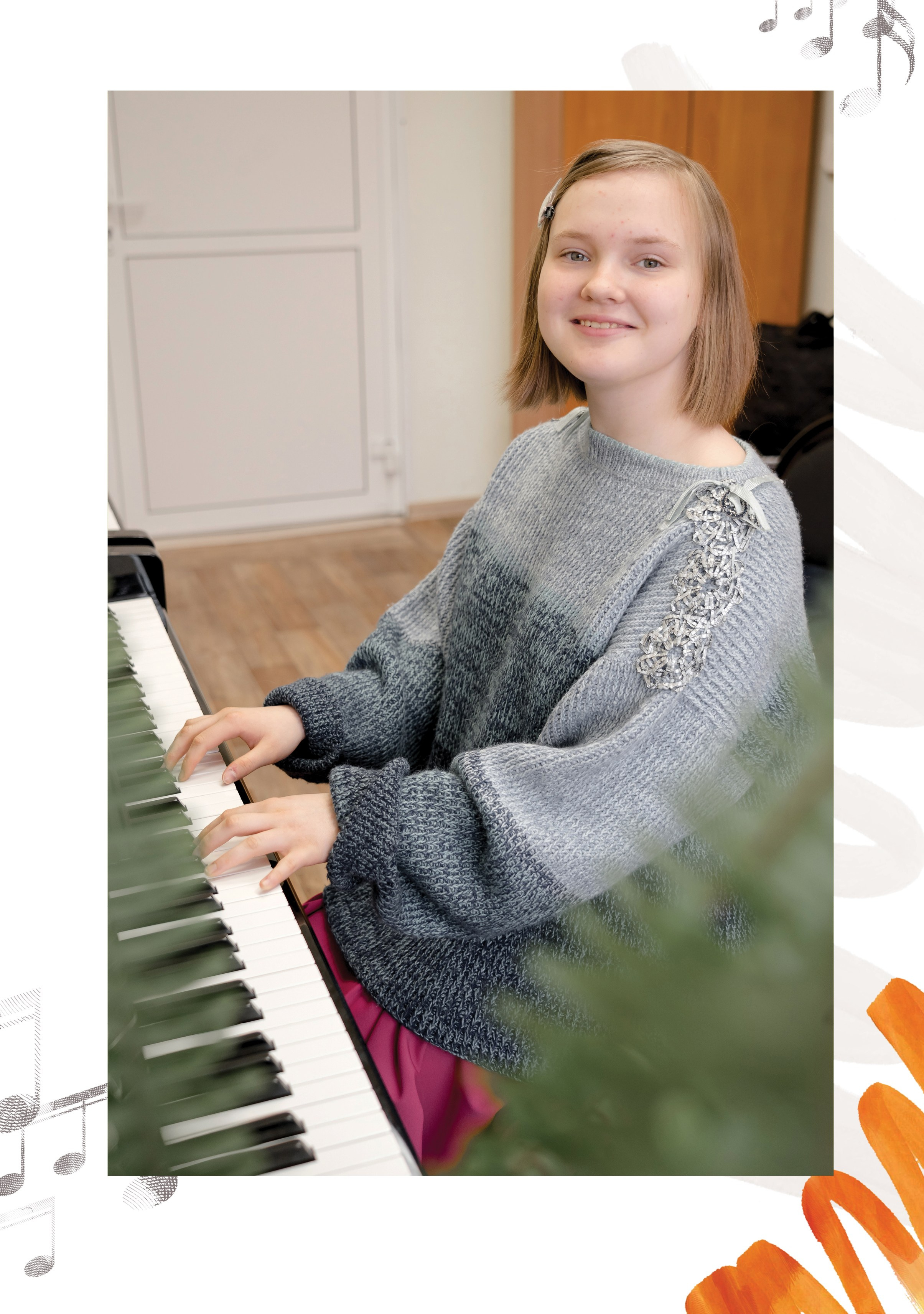Александра, фортепиано (большой, индивидуальный альбом). Фабрика выпускных альбомов