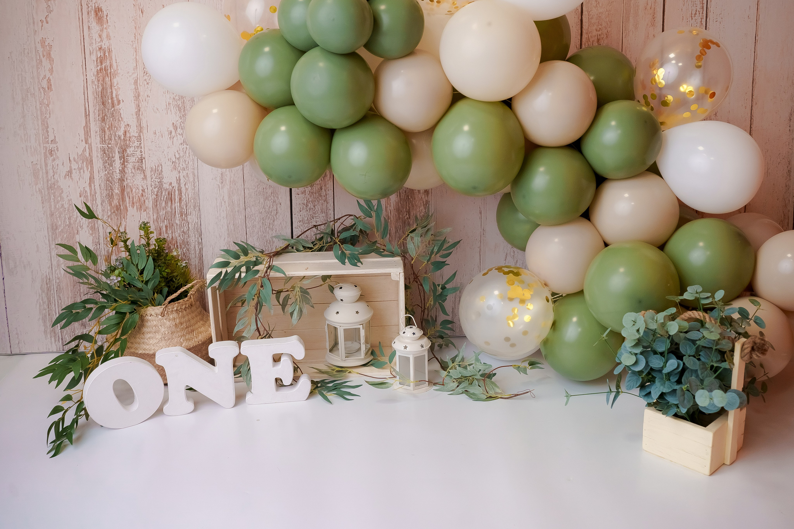 Шары к тарифу «годик эксклюзив». Фотограф новорожденных в г. Павлово Беспалова Екатерина