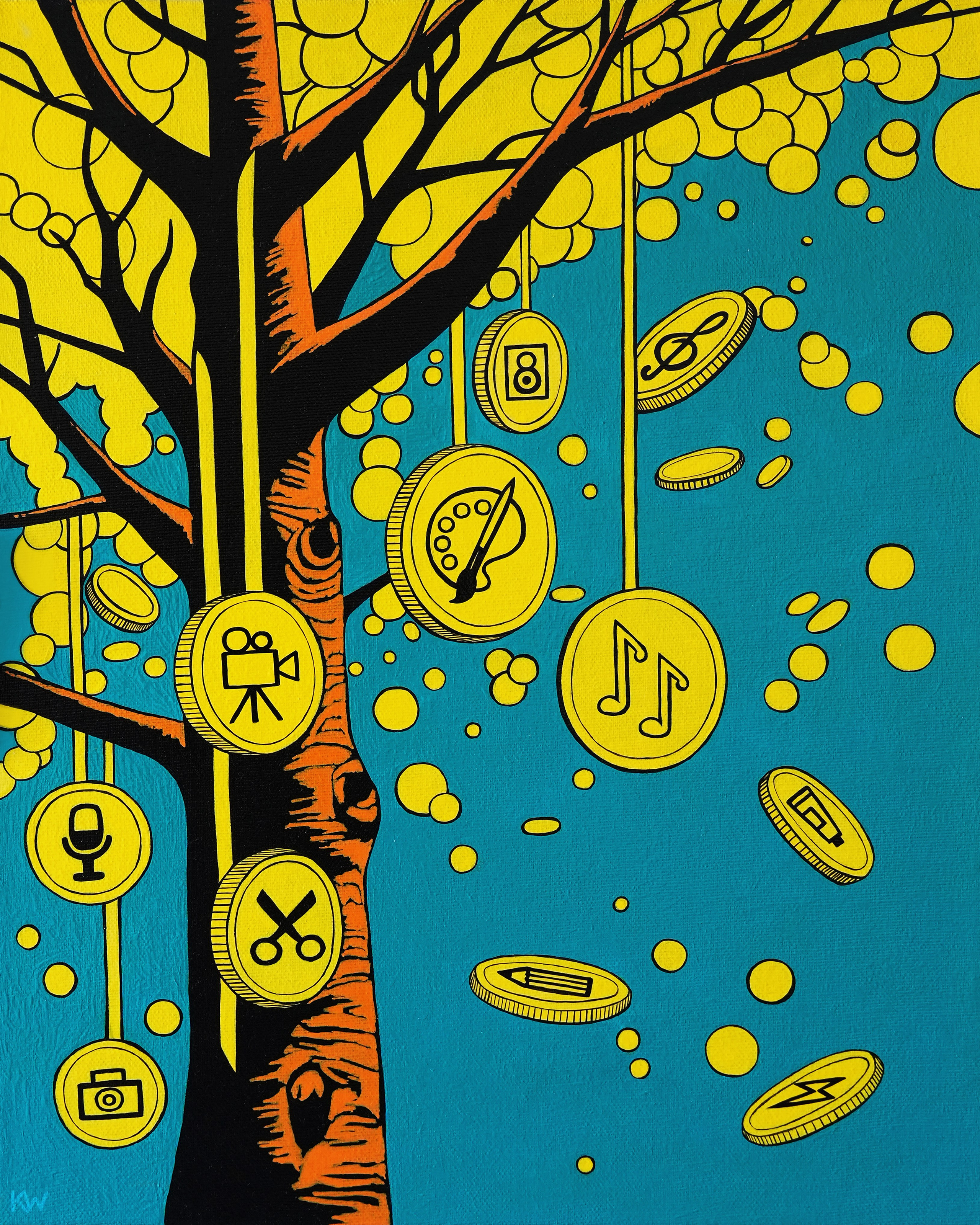 Серия авторских картин «Золото». Художник Katya Warped г. Чебоксары