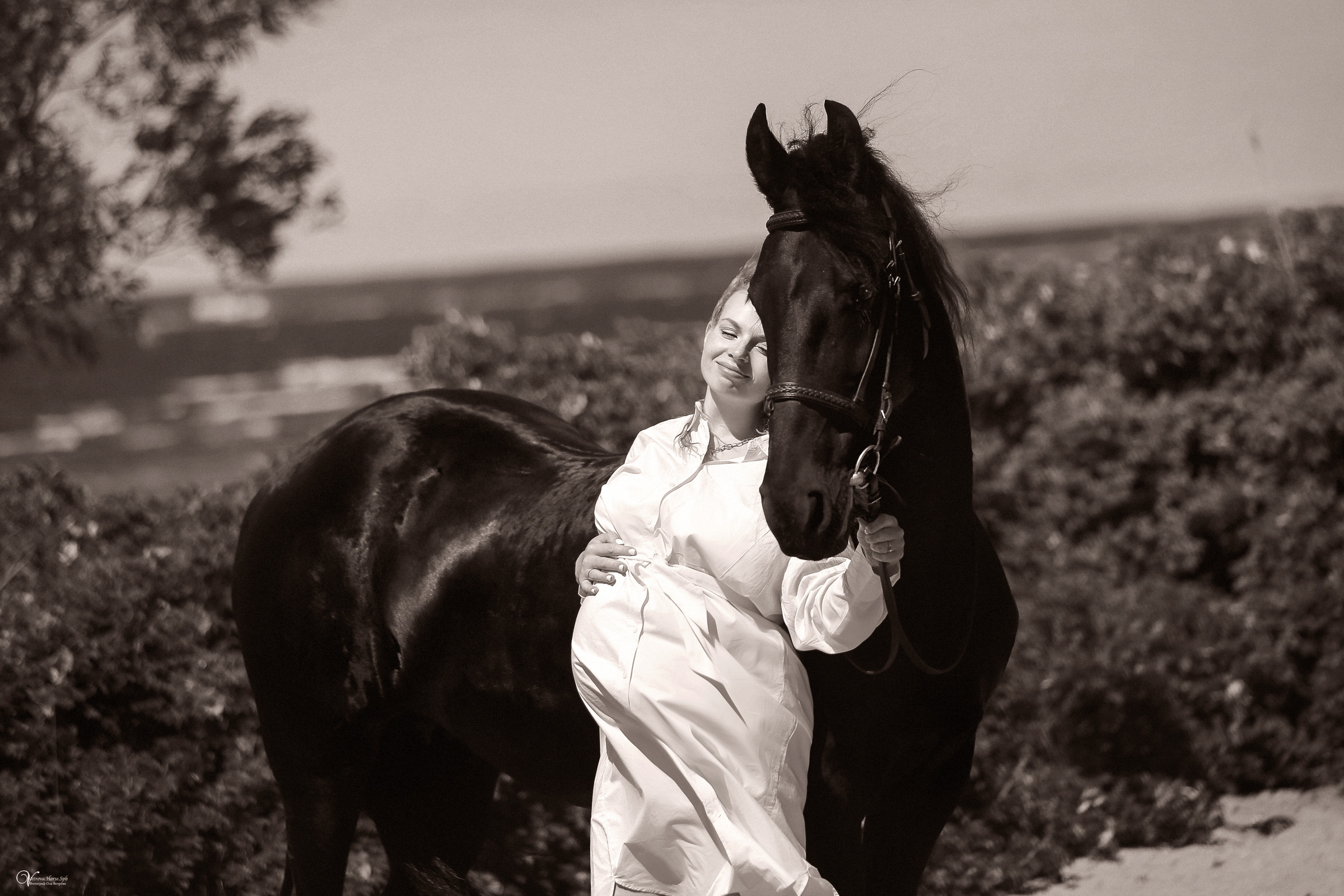 Съемка с лошадью в СПб. Фотограф женский и мужской портрет Санкт-Петербург