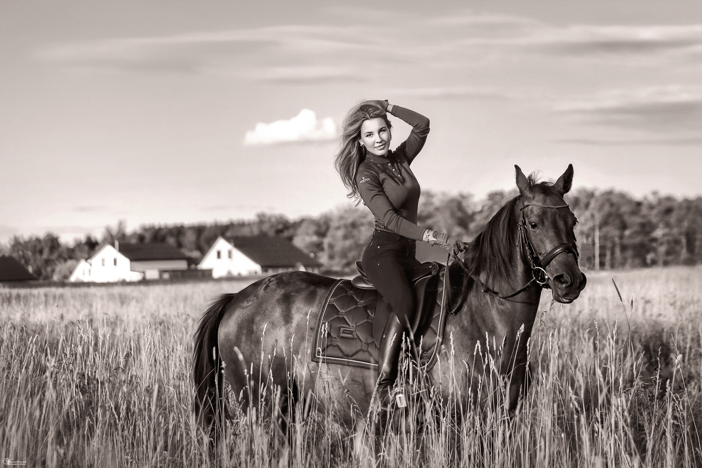 Фотосессия со своей лошадью. Фотограф женский и мужской портрет Санкт-Петербург
