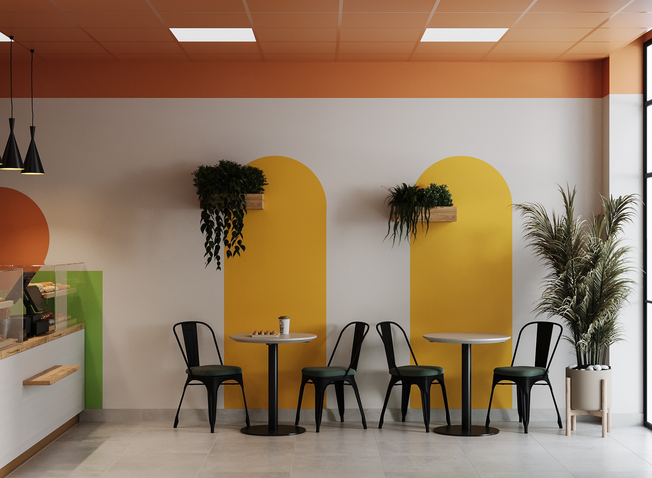 3D визуализация кафе. 3D Визуализация