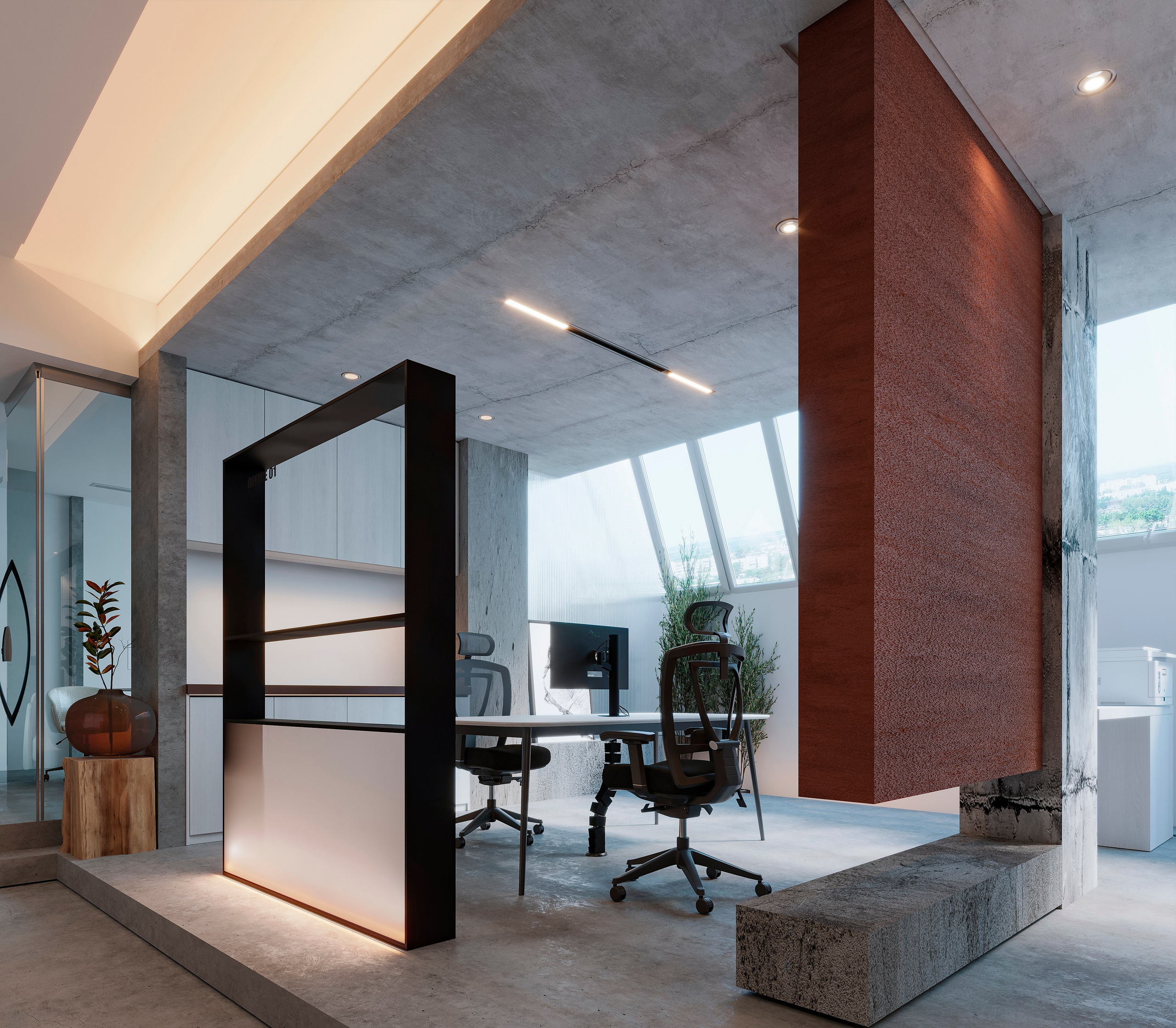 Офис 225,57 кв. м. 3D визуализатор