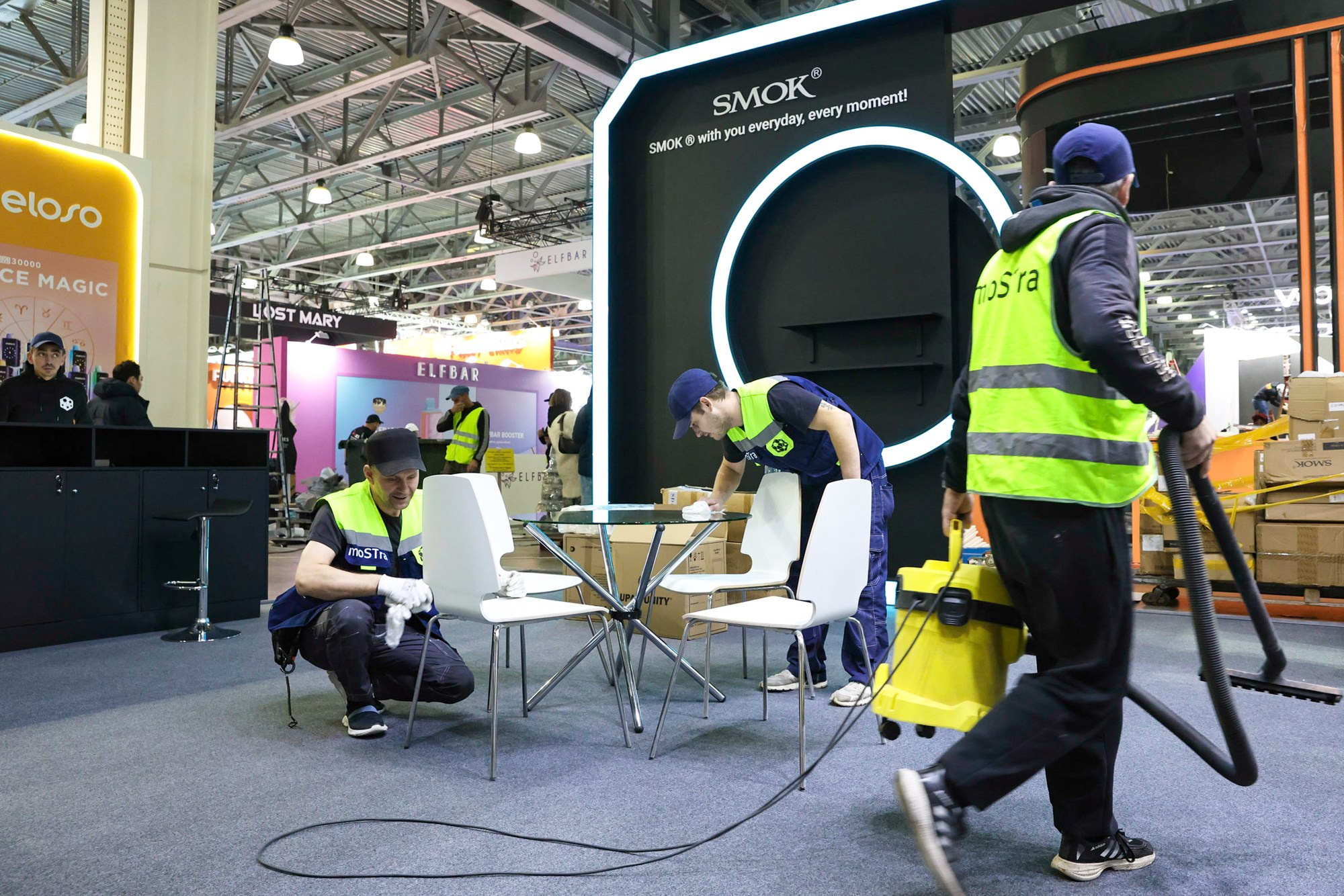 Застройка Vape Club Show. Фотограф Дарья Попова