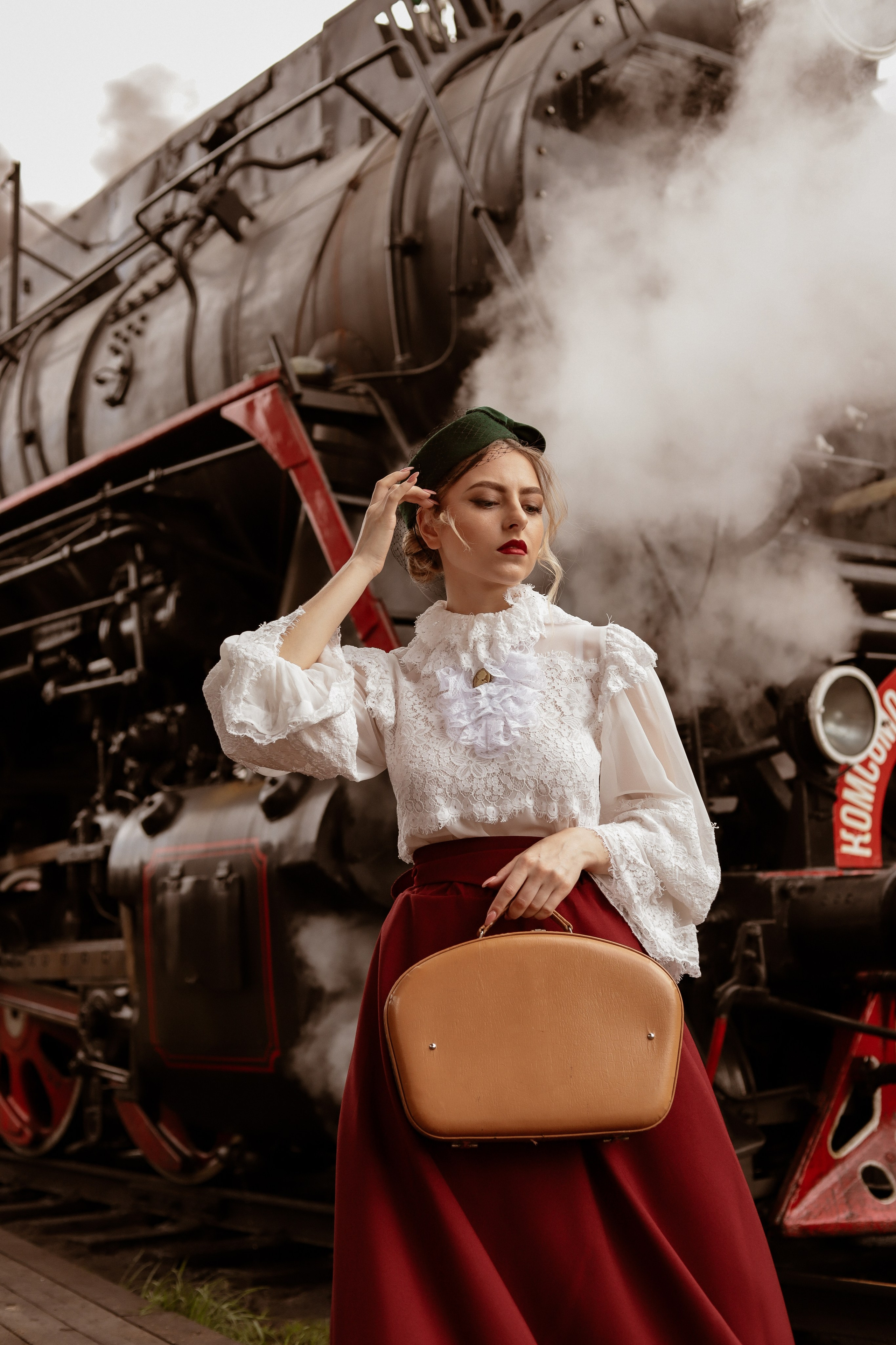 Ретро поезд. Детский и семейный фотограф в Москве