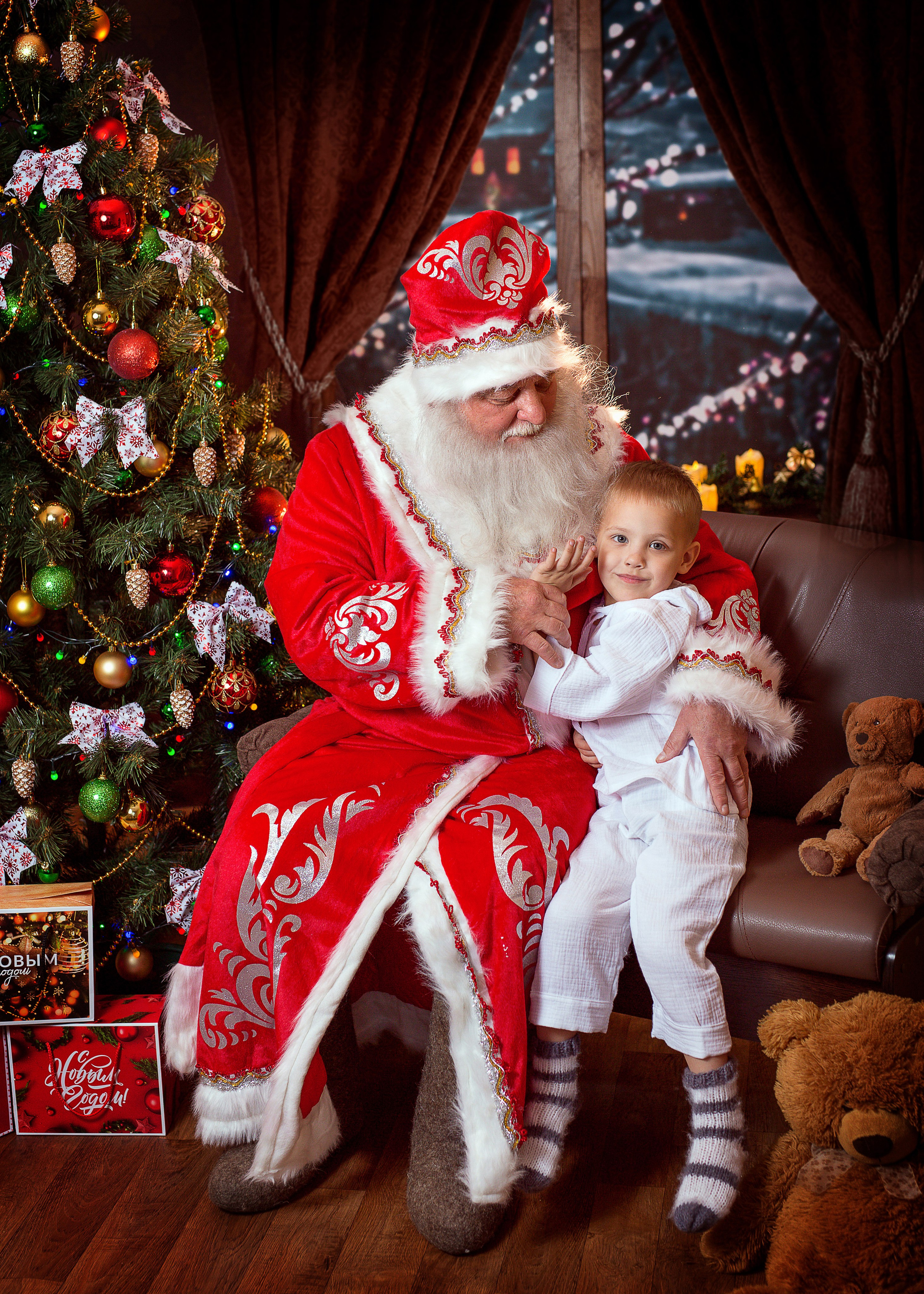 Фотосессия с Дедом Морозом 2022 год. Фотограф в детский сад Елена Колчева Новокузнецк