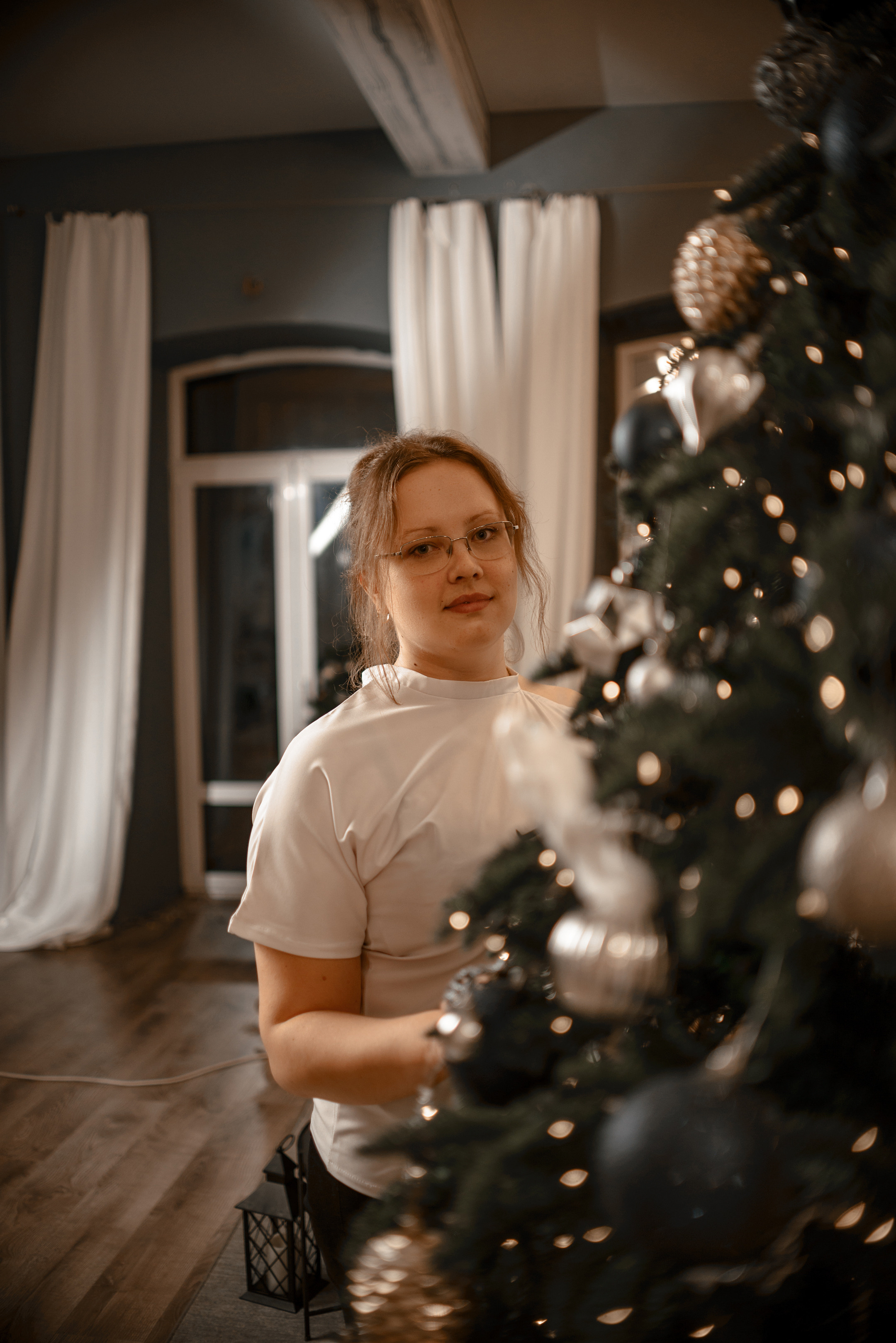 Фотосессия в студии на Новый год для большой семьи Оксаны. Фотограф в Самаре | Катерина Гущина