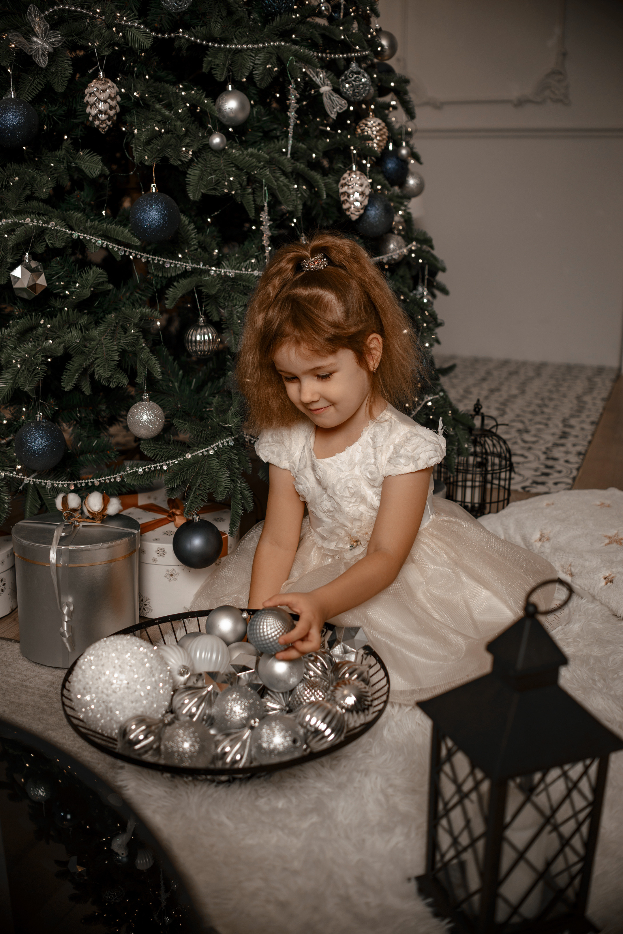 Фотосессия в студии на Новый год для большой семьи Оксаны. Фотограф в Самаре | Катерина Гущина