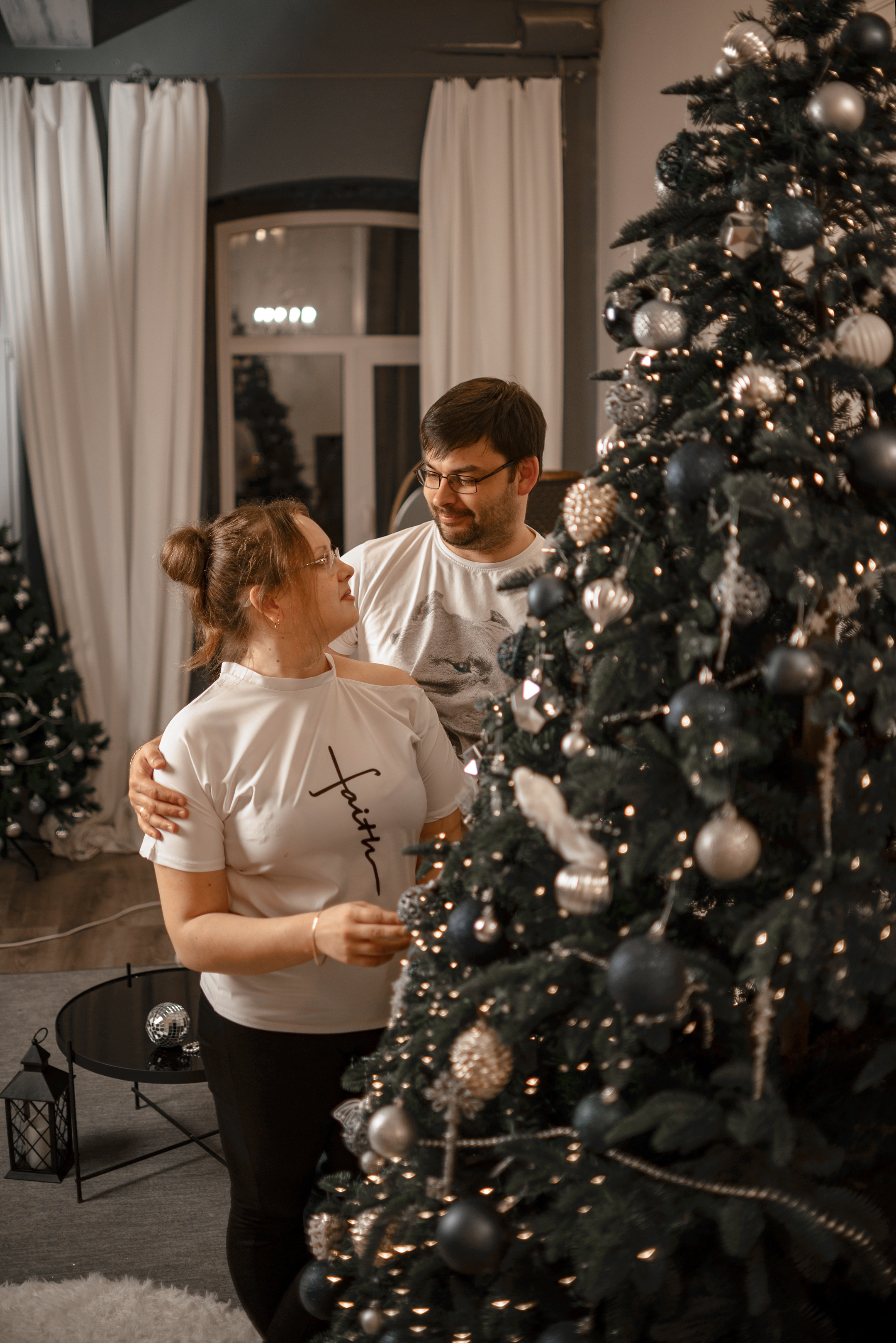 Фотосессия в студии на Новый год для большой семьи Оксаны. Фотограф в Самаре | Катерина Гущина