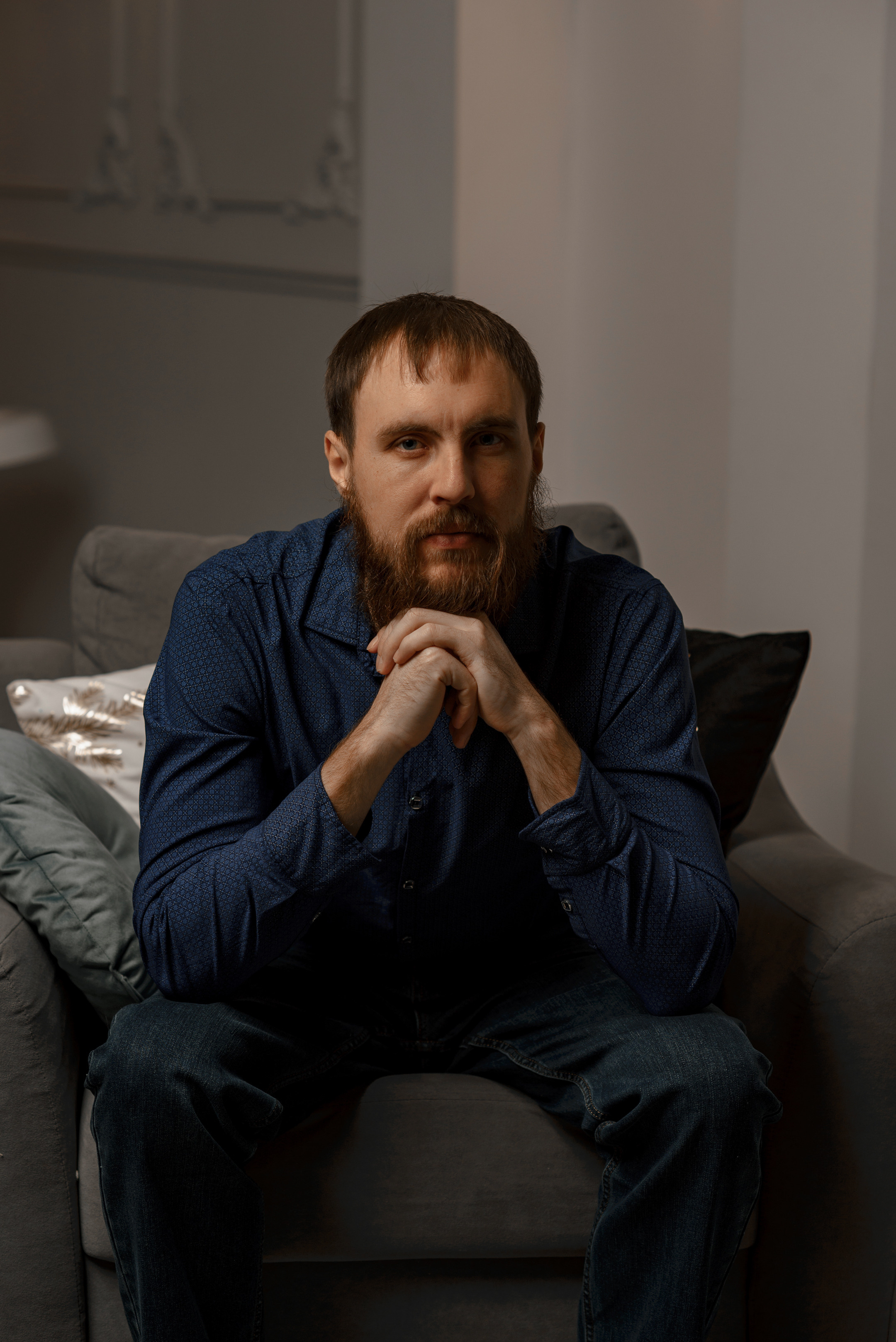 Фотосессия в студии на Новый год для большой семьи Оксаны. Фотограф в Самаре | Катерина Гущина