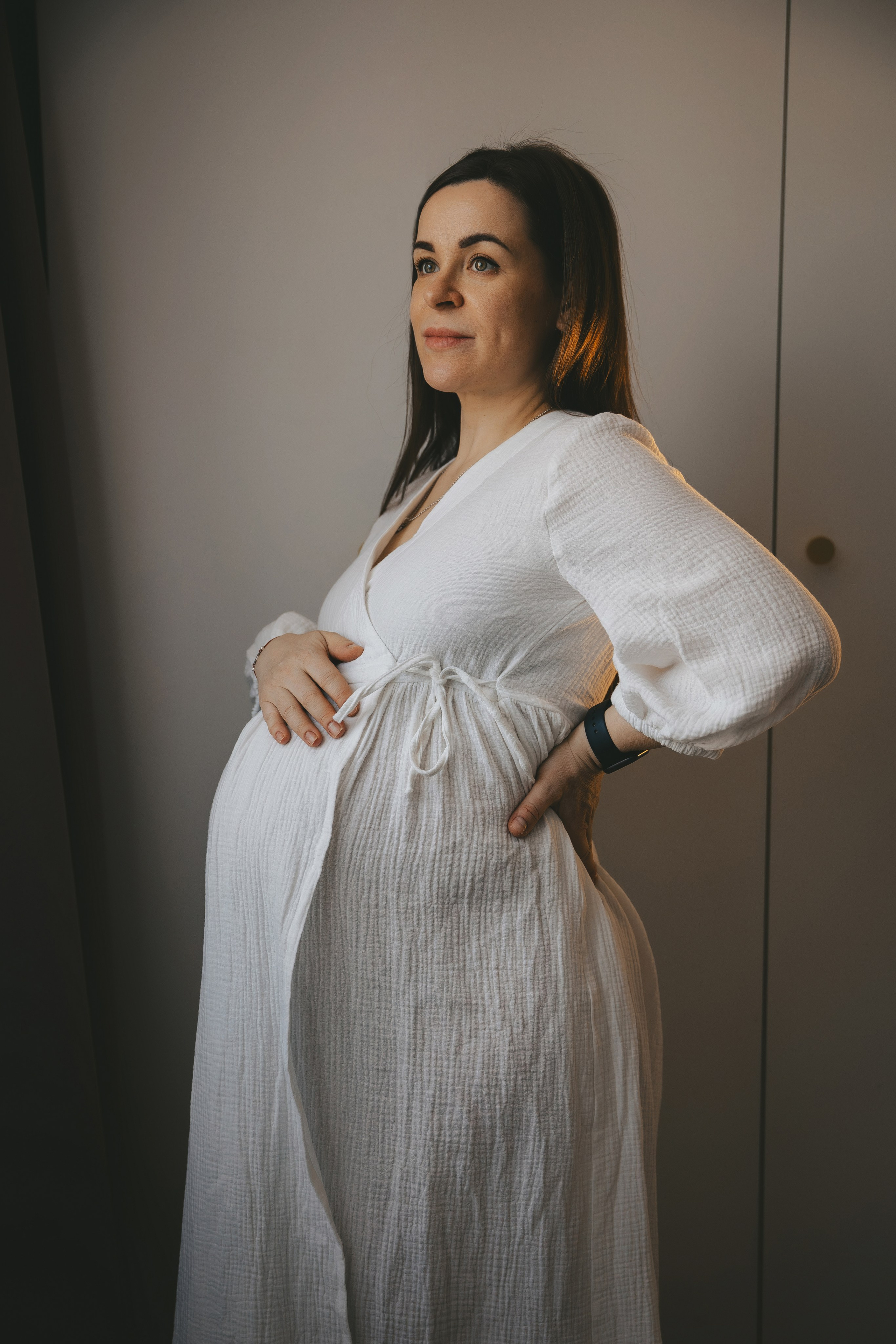 Фотосессия беременности дома с семьей. Семейный и женский фотограф в Москве Надежда Воробьева