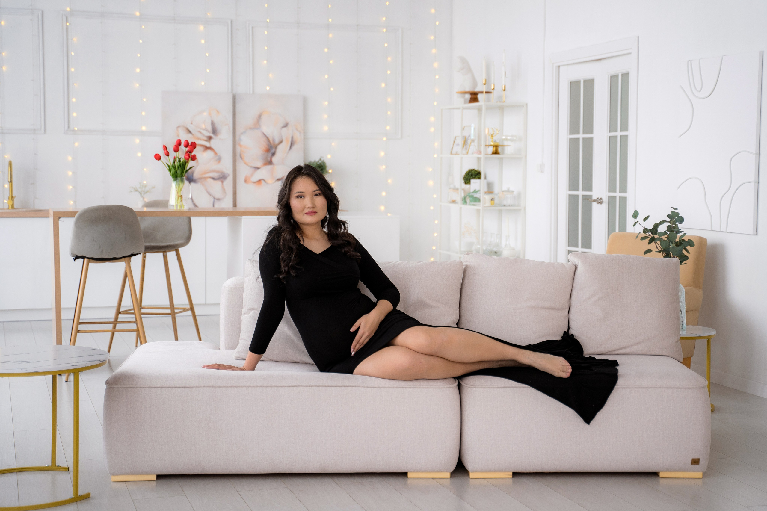 Беременность стандарт. Фотостудия Малина в городе Улан-Удэ. Фотограф Ирина Жарникова